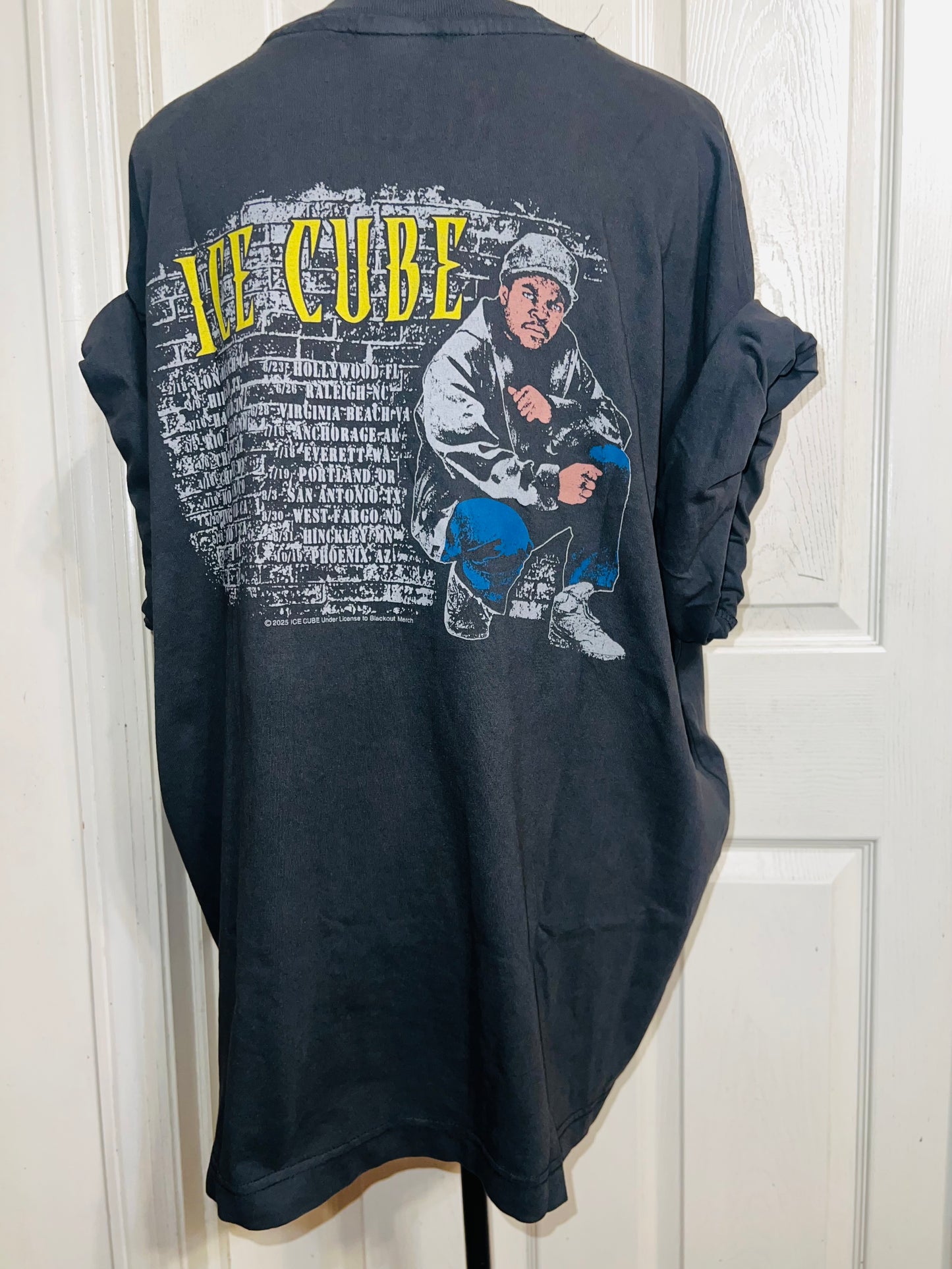 Ice Cube Double Sided Oversized Distressed Tee
