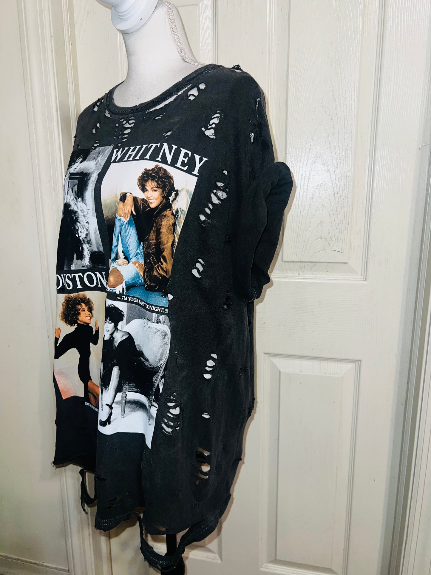 Whitey Houston Oversized Distressed Tee