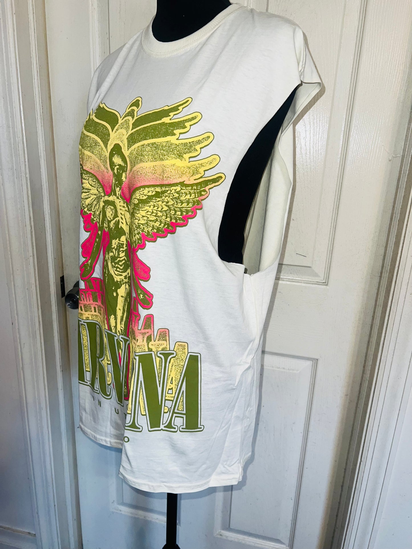 Nirvana Oversized Distressed Tank