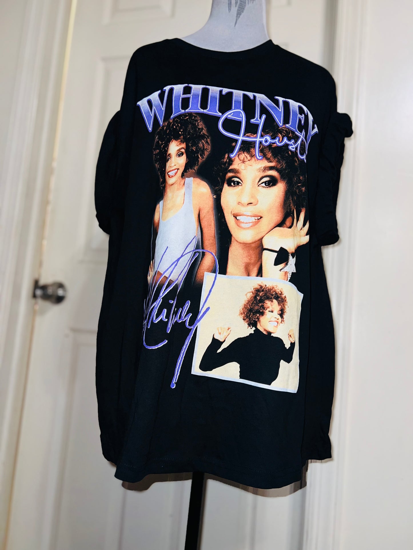 Whitney Houston Oversized Distressed Tee