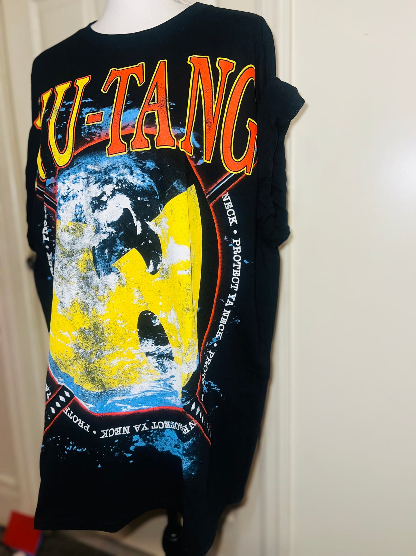 Wu-Tang Clan Oversized Distressed Tee