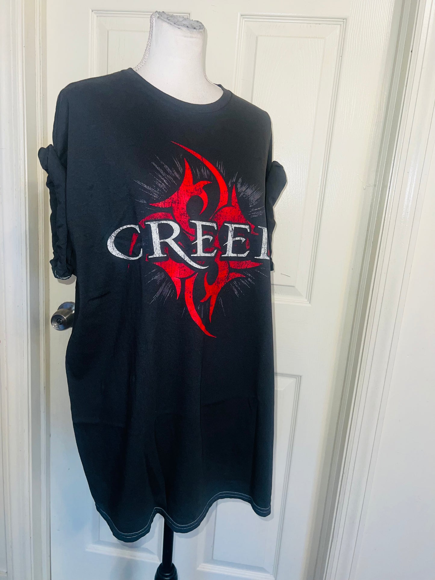 Creed Oversized Distressed Tee