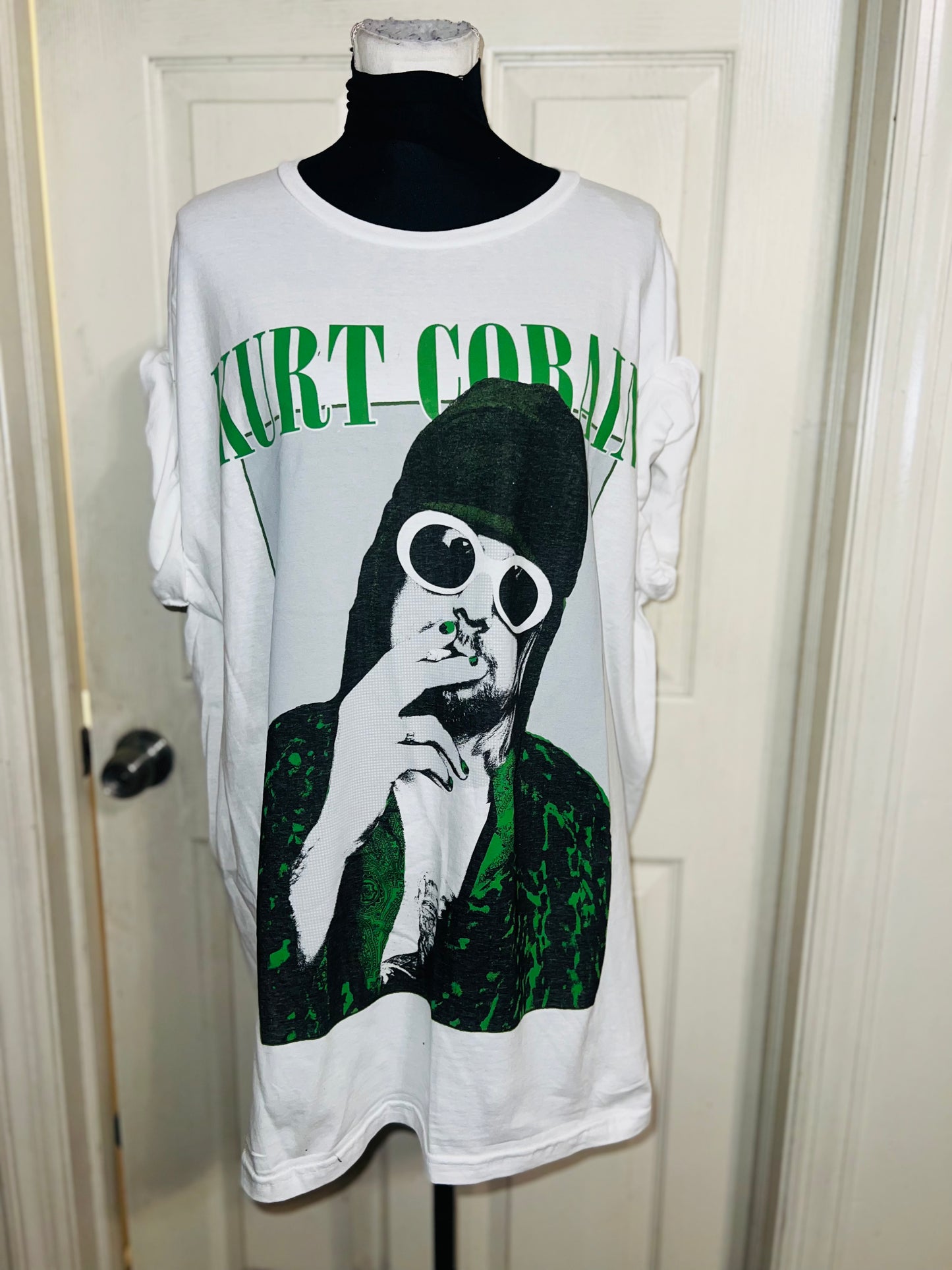 Kurt Cobain Oversized Distressed Tee