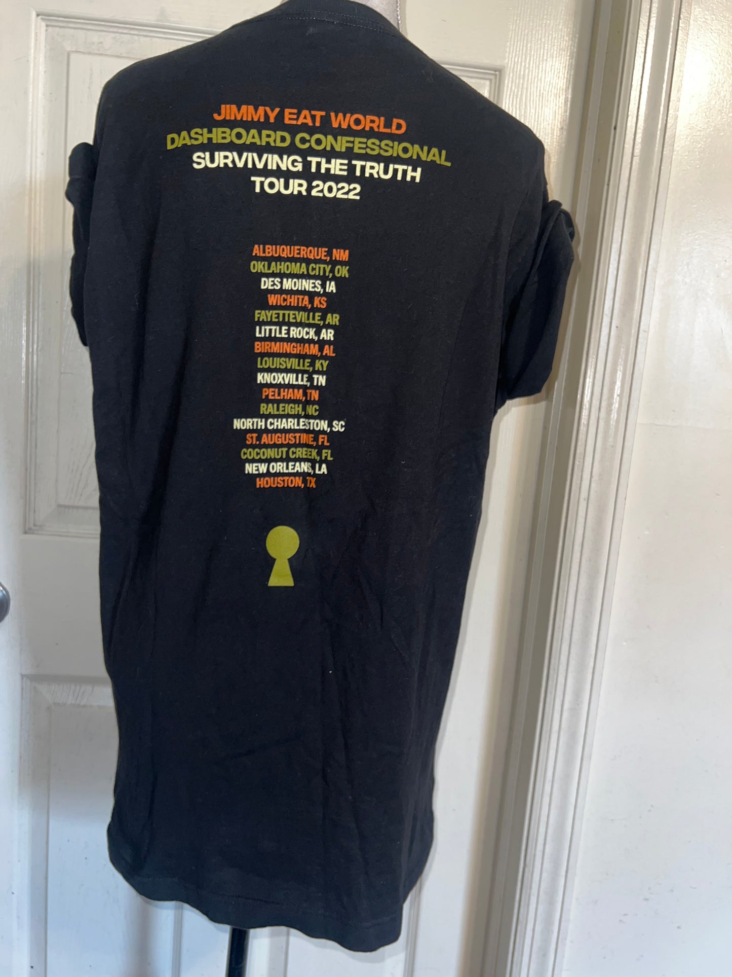 Dashboard Confessional / Jimmy Eat World Double Sided Distressed Tee