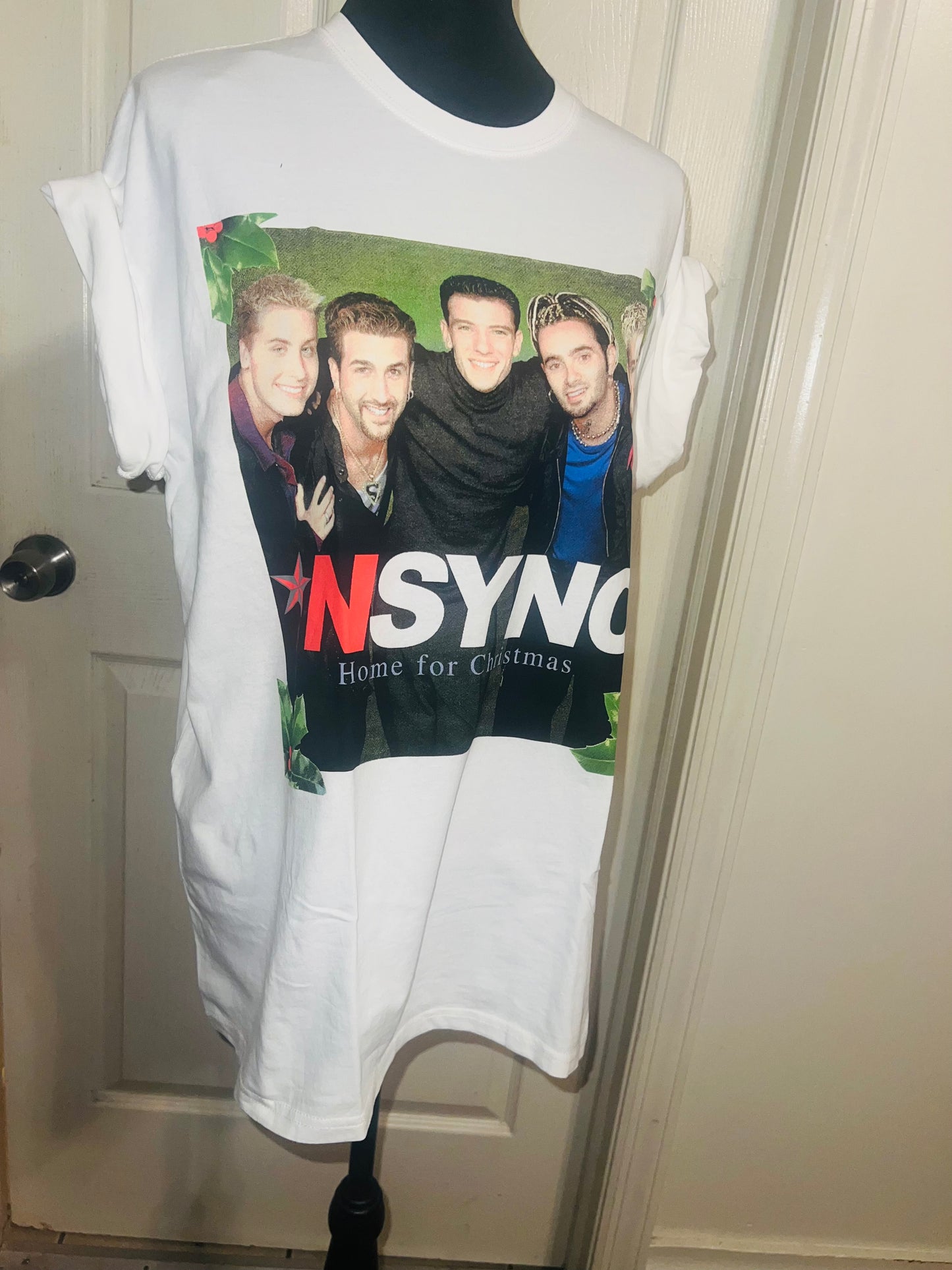 NSYNC Christmas Oversized Distressed Tee