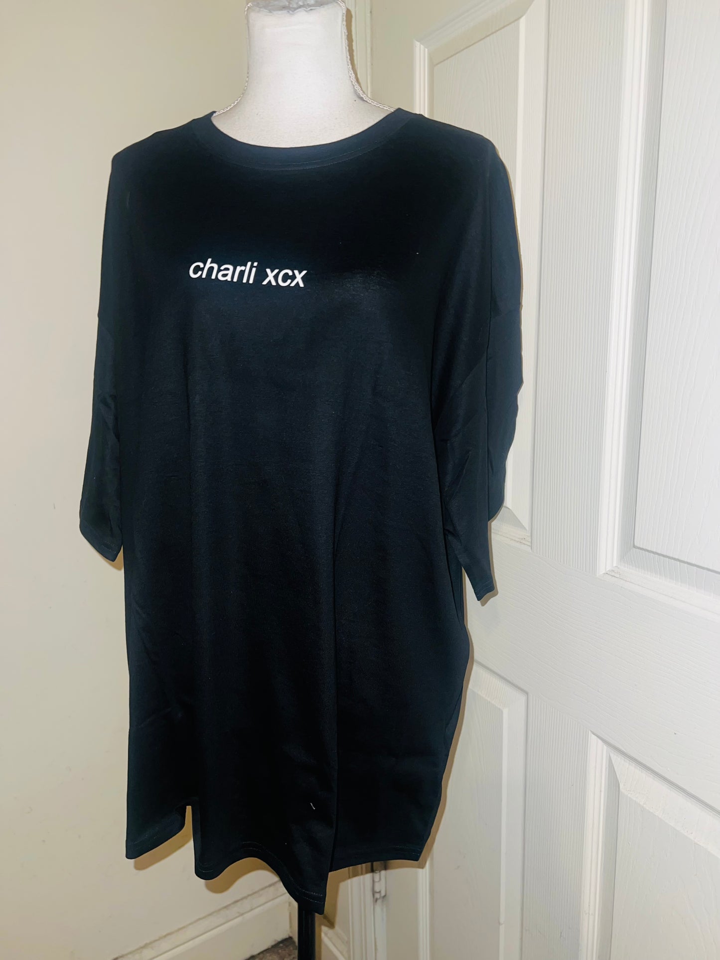 Charli XCX Double Sided Oversized Distressed Tee