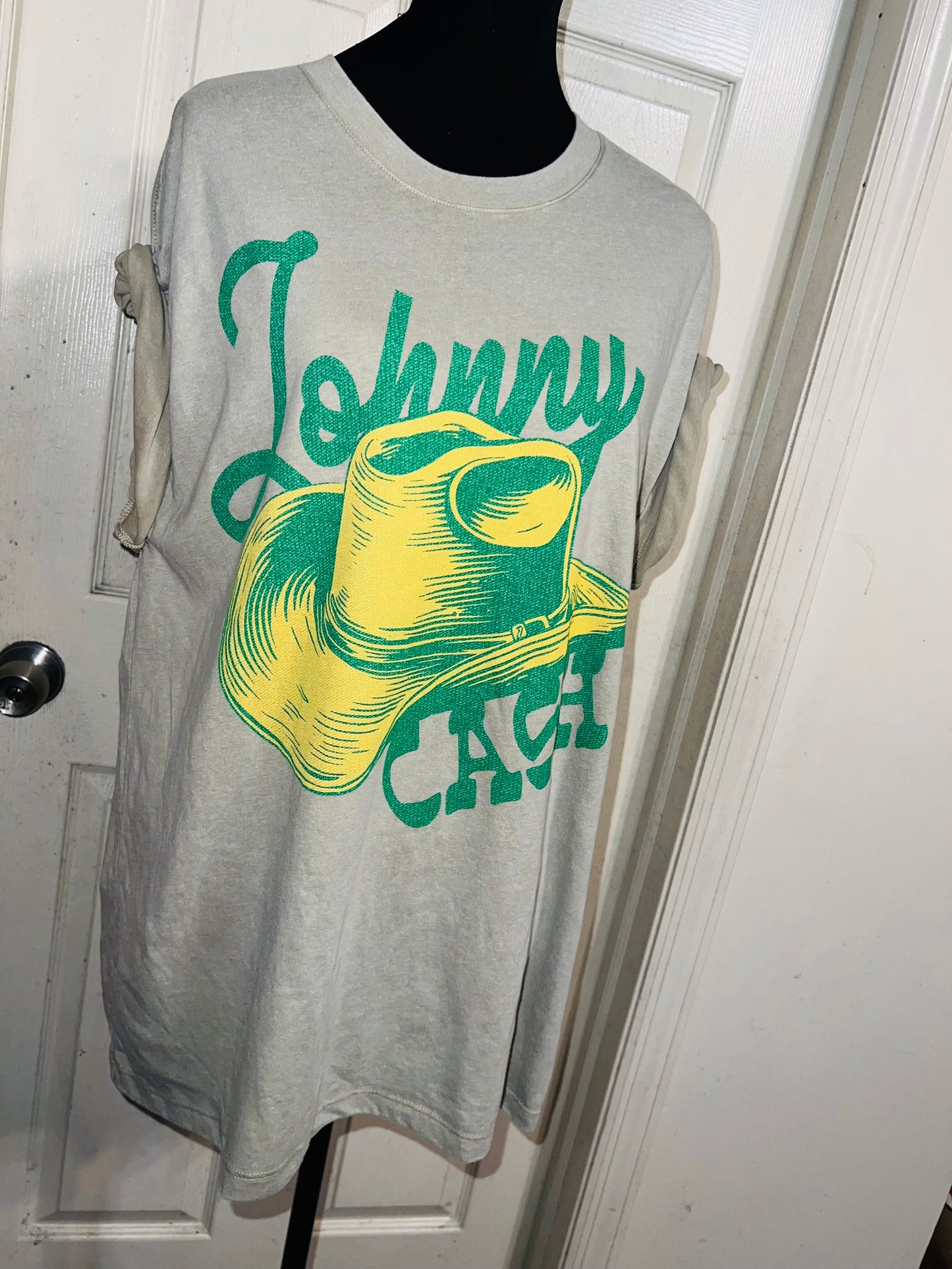 Johnny Cash Double Sided Oversized Distressed Tee