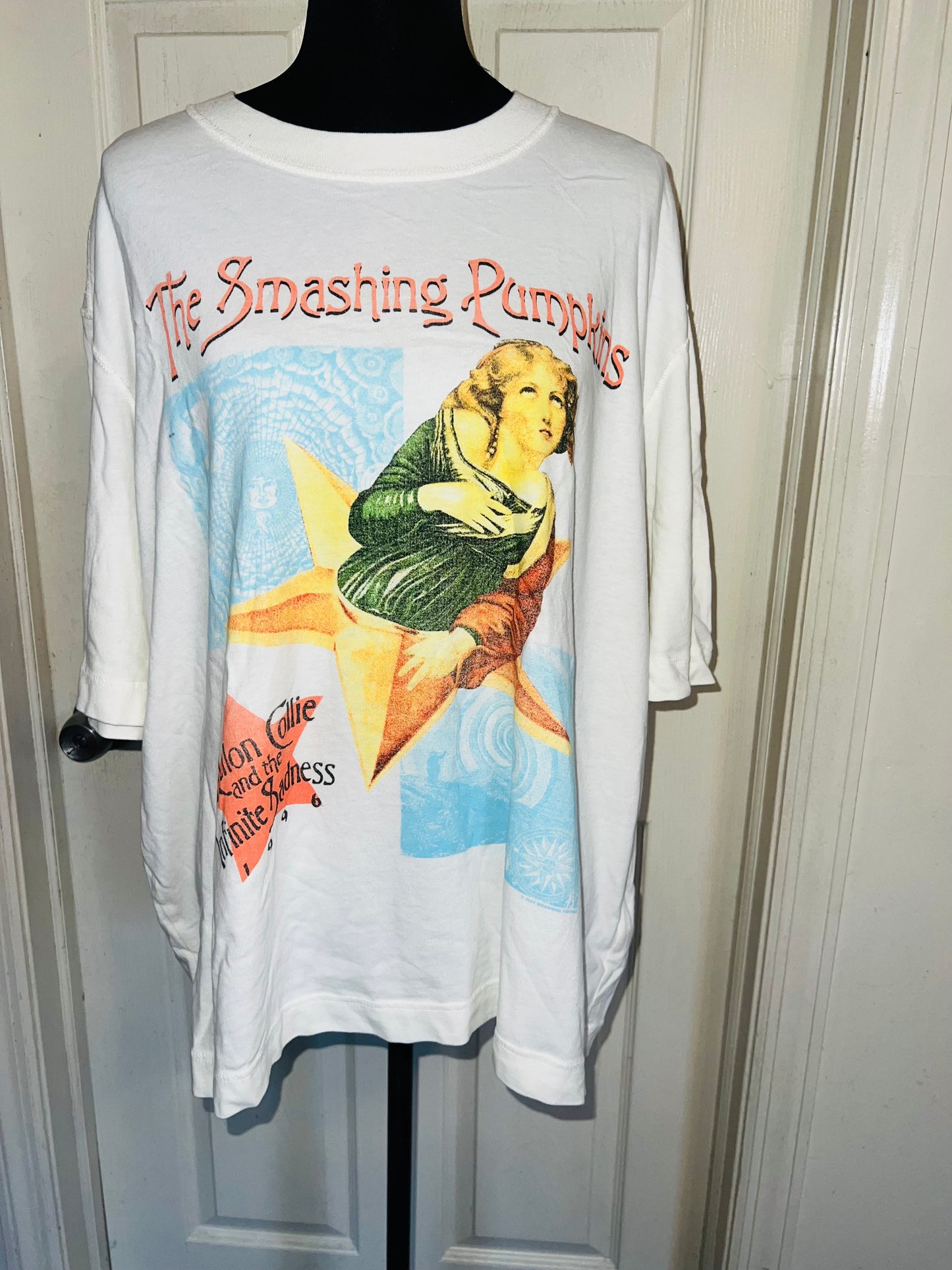 The Smashing Pumpkins Double Sided Oversized Distressed Tee