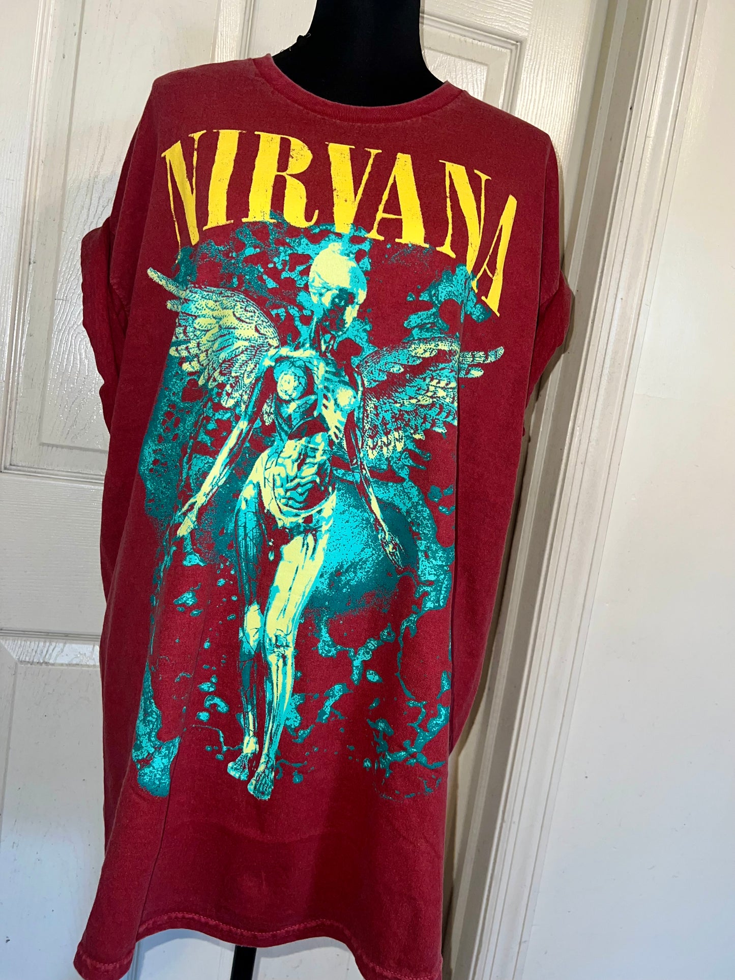 Nirvana Oversized Distressed Tee