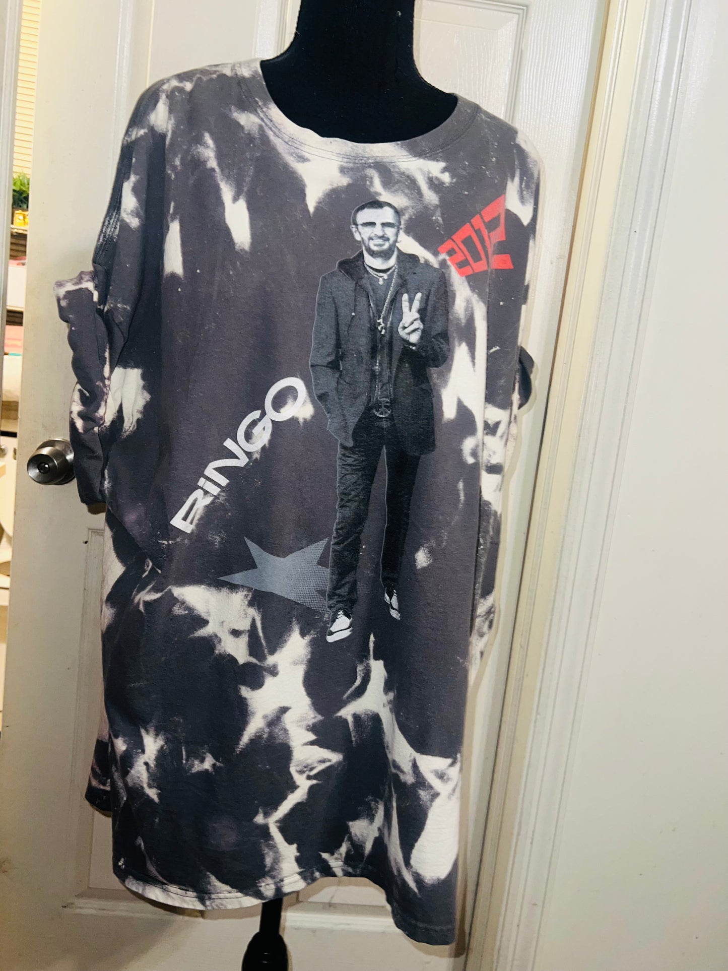 Bleached Ringo Starr Vintage Double Sided Tee