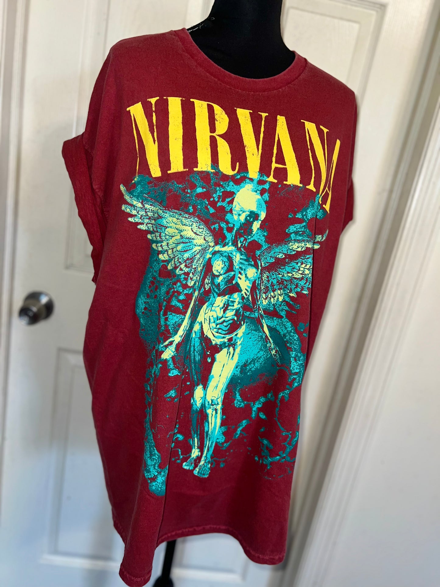 Nirvana Oversized Distressed Tee
