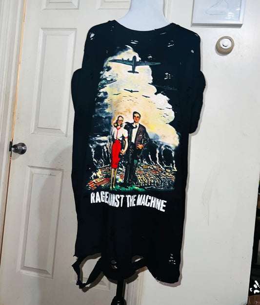 Rage Against the Machine Oversized Distressed Tee