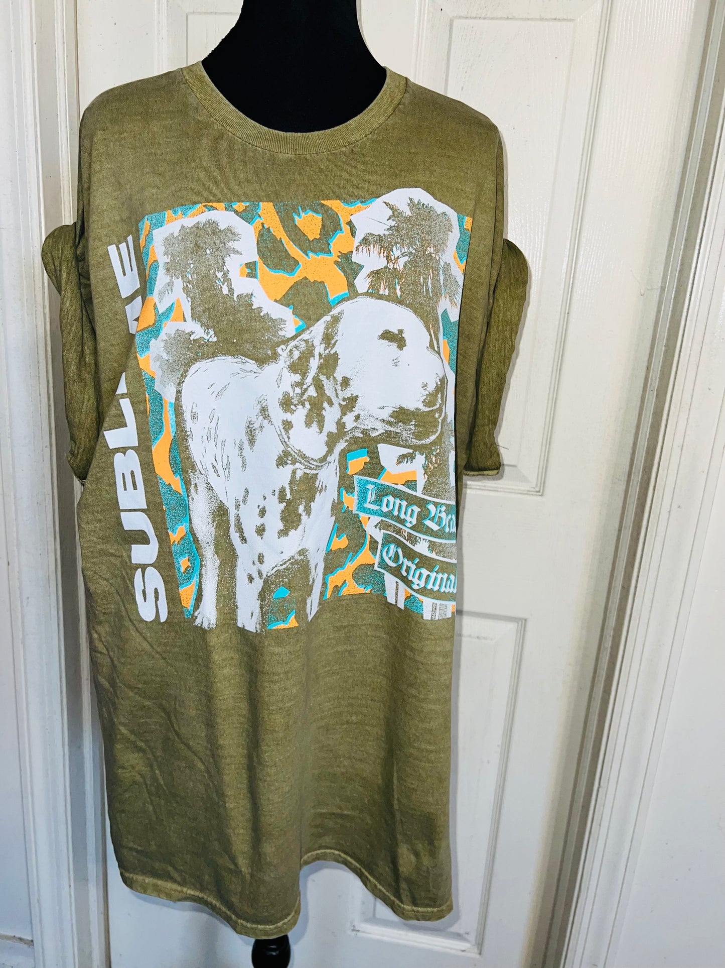 Sublime Double Sided Oversized Distressed Tee