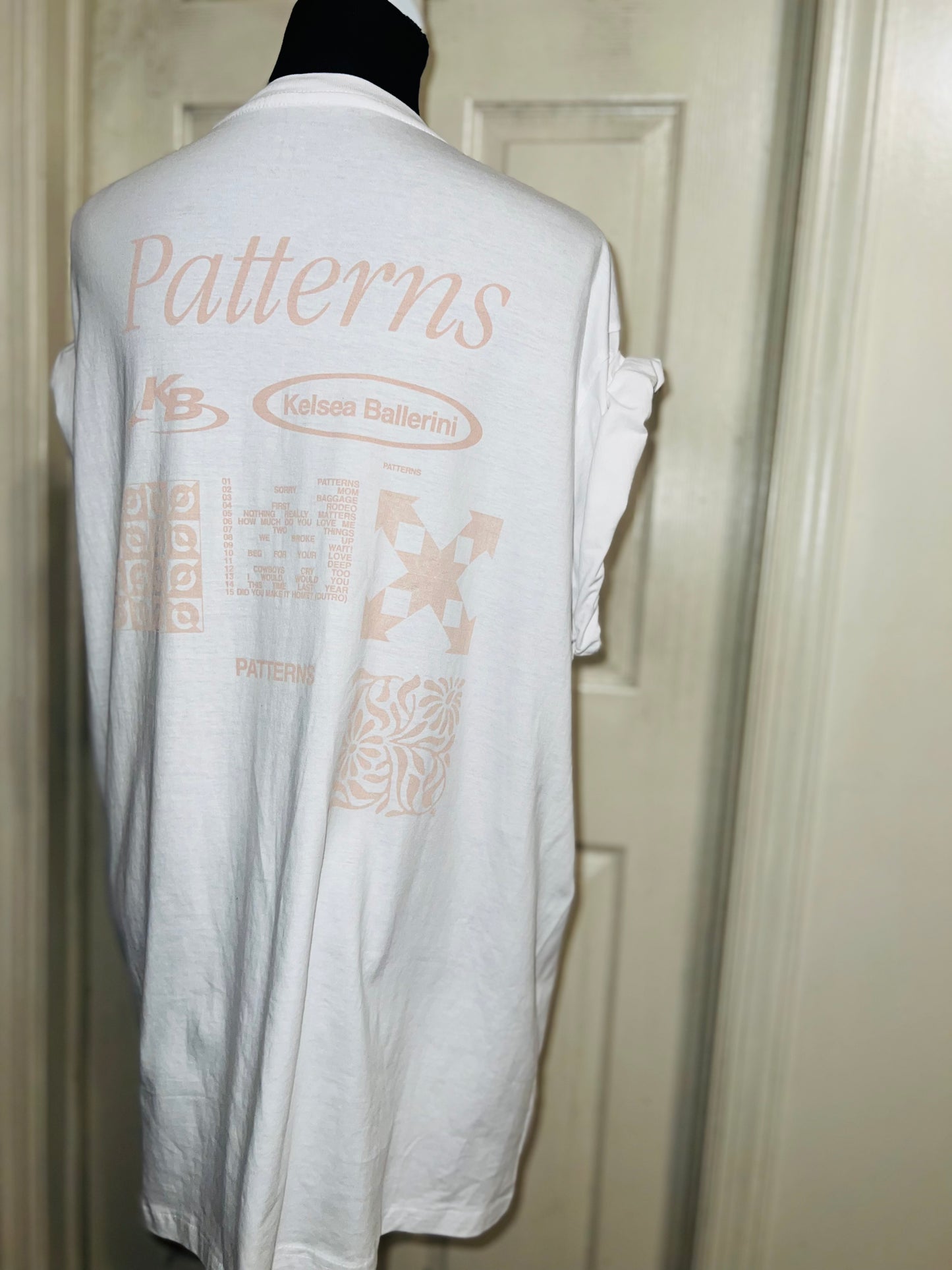 Kelsea Ballerini Oversized Double Sided Distressed Tour Tee