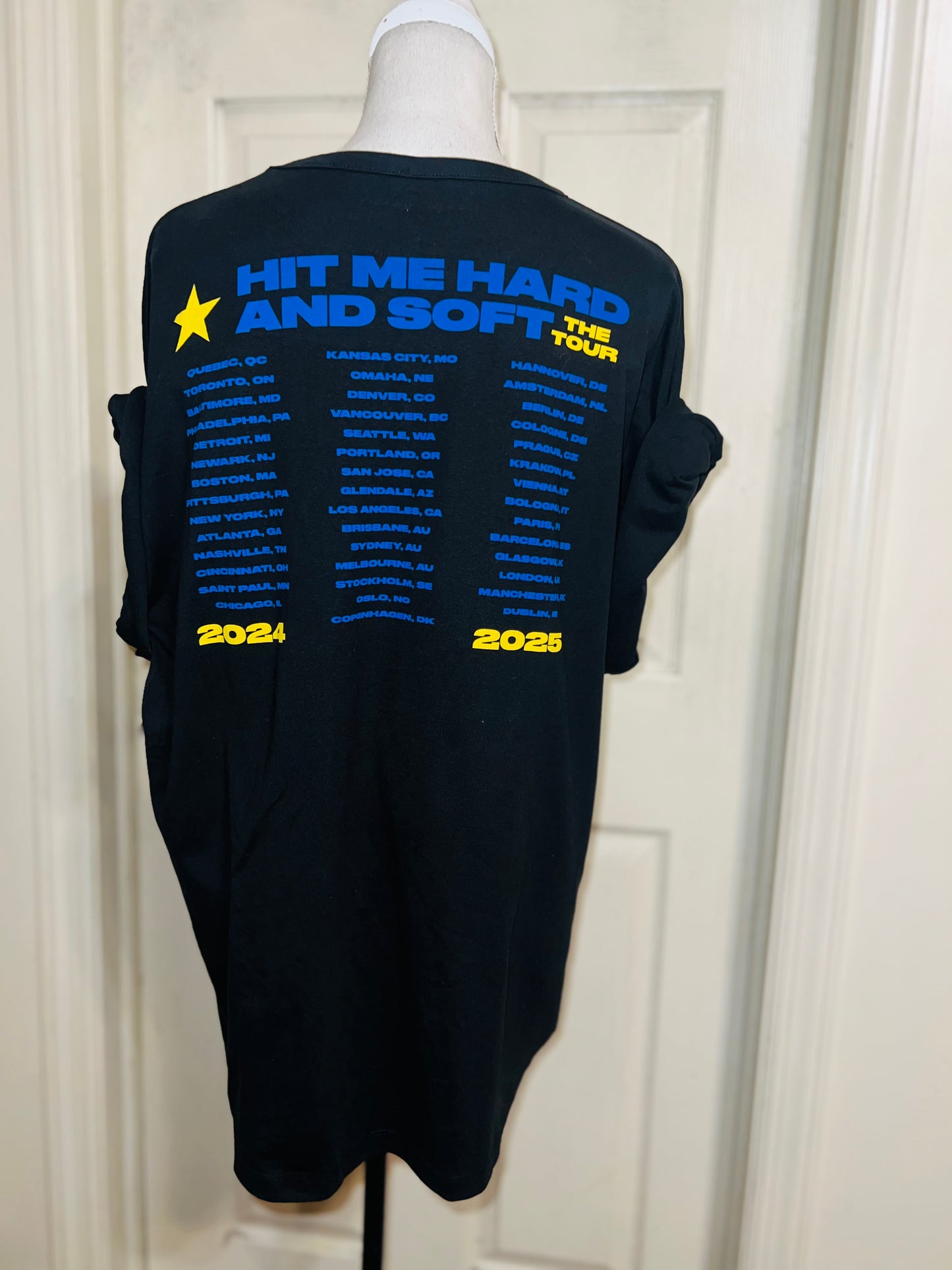 Billie Eilish Double Sided HMHAS Tour Distressed Tee