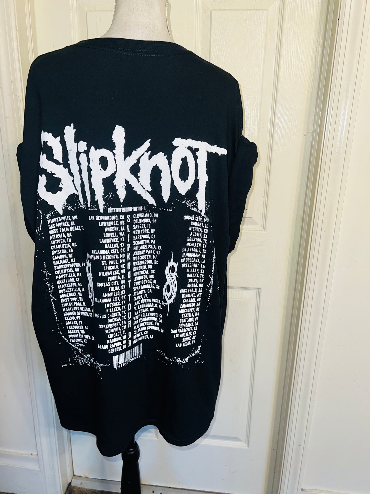 Slipknot Double Sided Oversized Distressed Tee