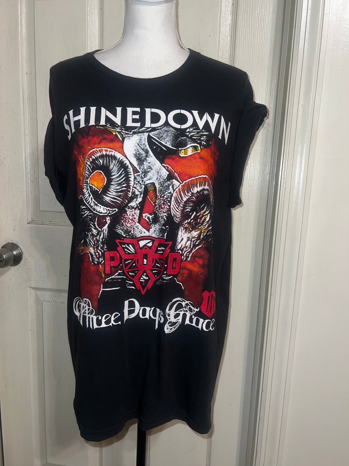 Vintage Shinedown/Three Days Grace Double Sided Oversized Tee