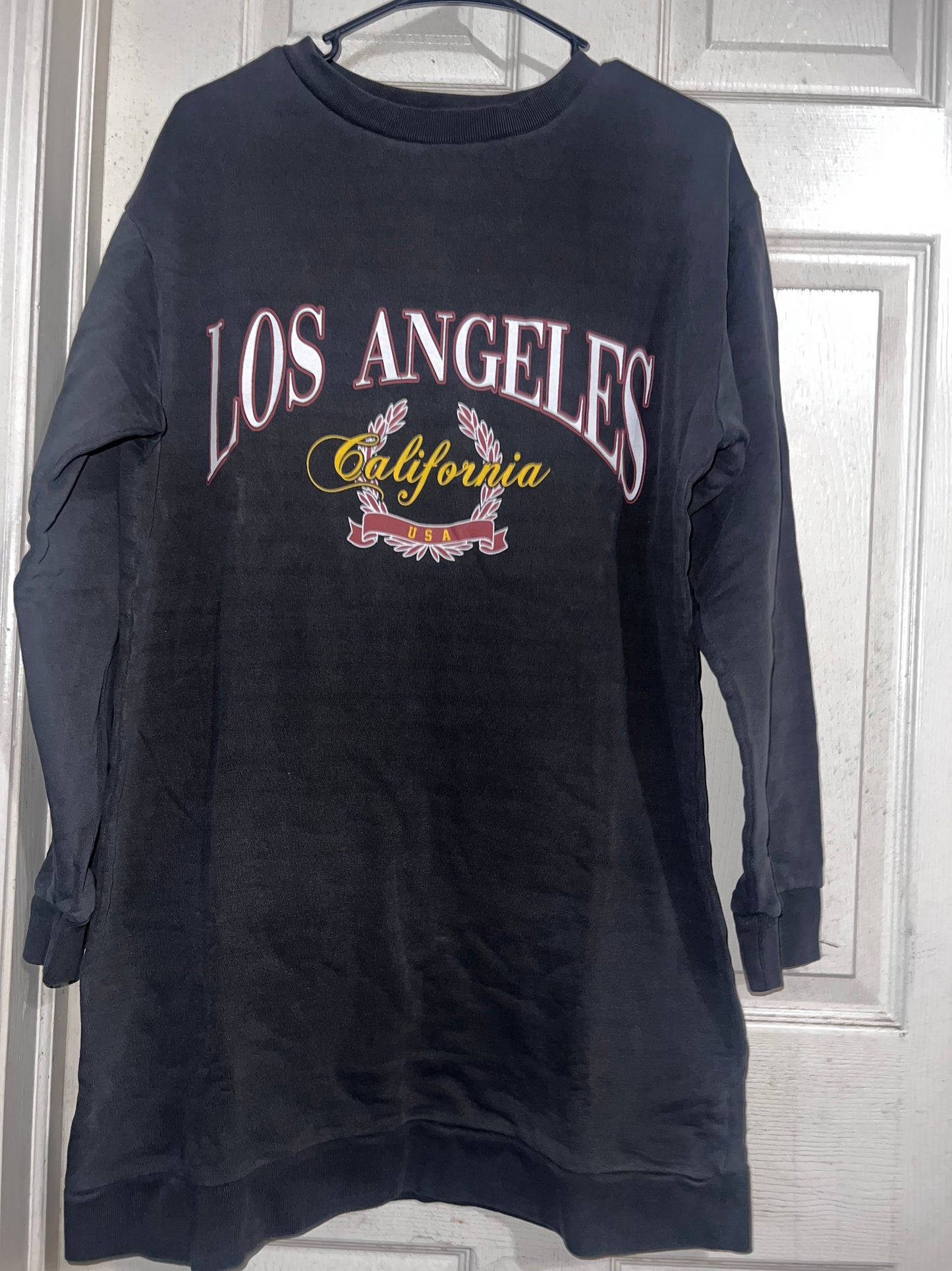 Los Angeles Oversized Long Sweatshirt/Dress