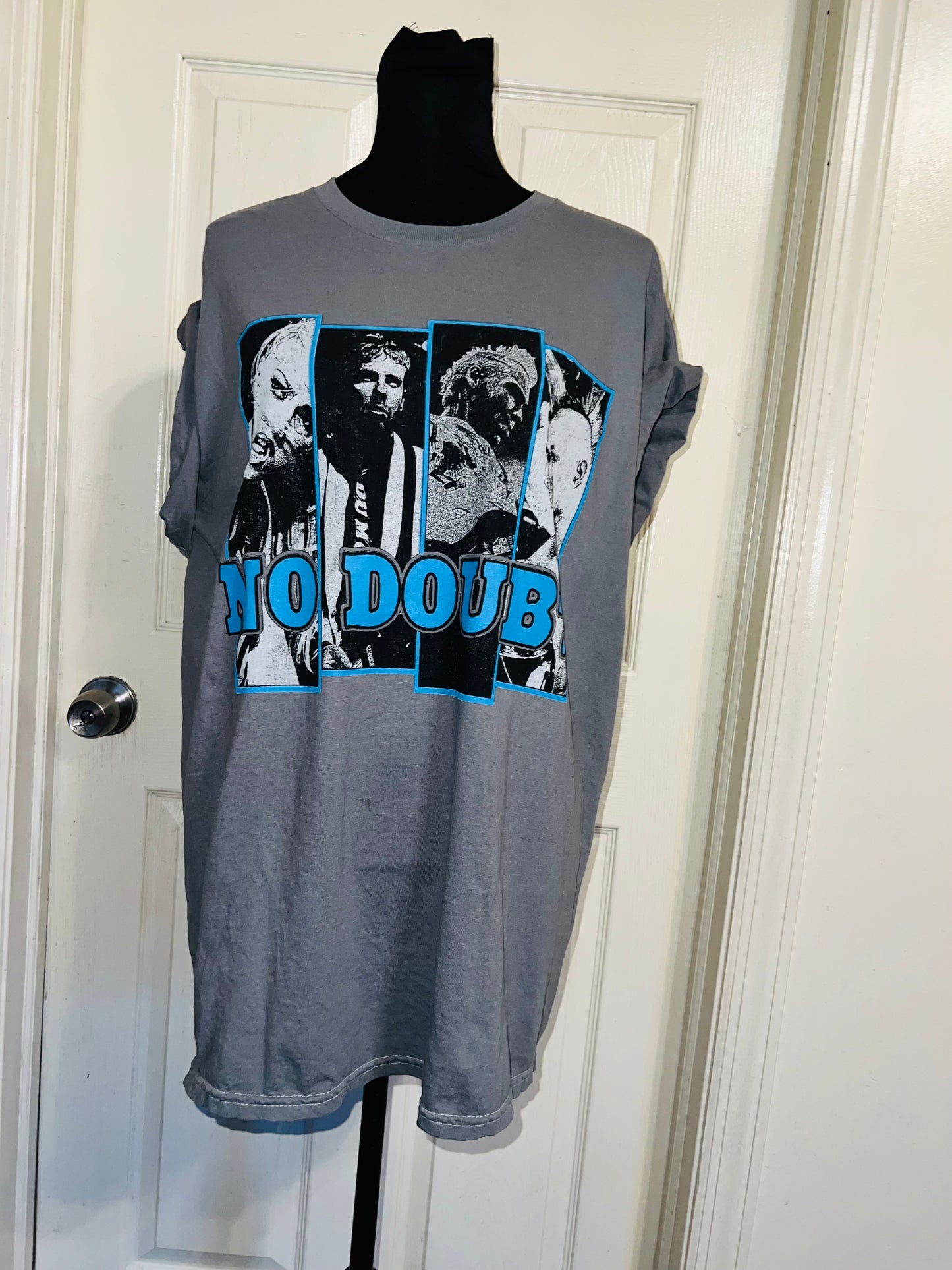 No Doubt Oversized Distressed Tee