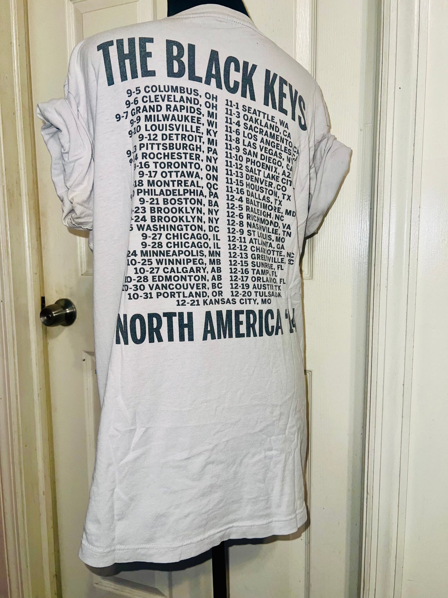 The Black Keys Vintage Tour Double Sided Oversized Tee