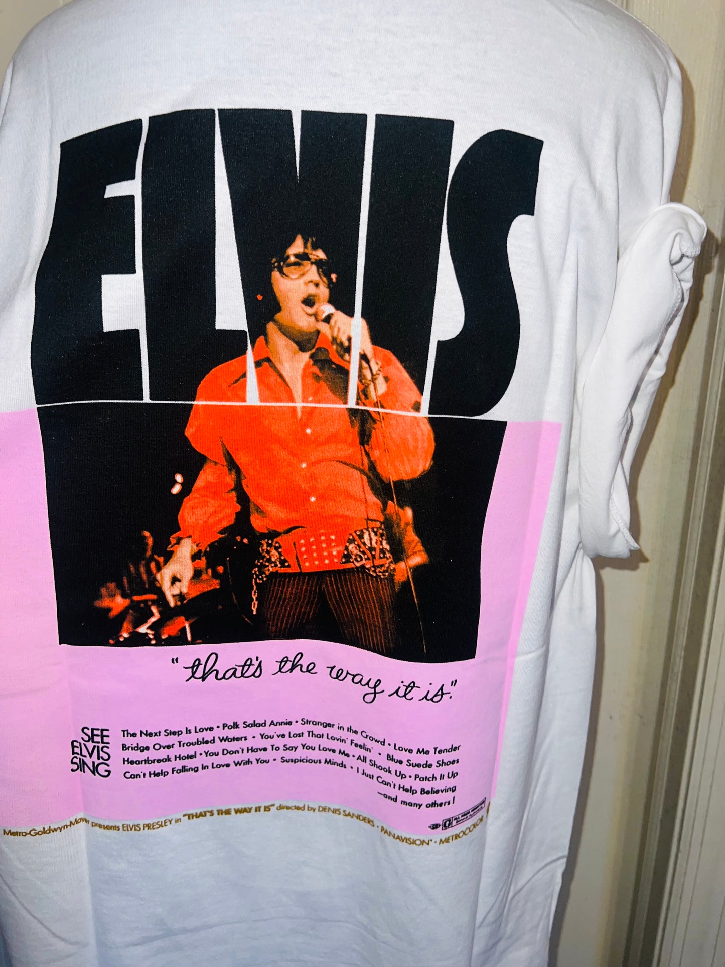 Elvis Double Sided Oversized Distressed Tee