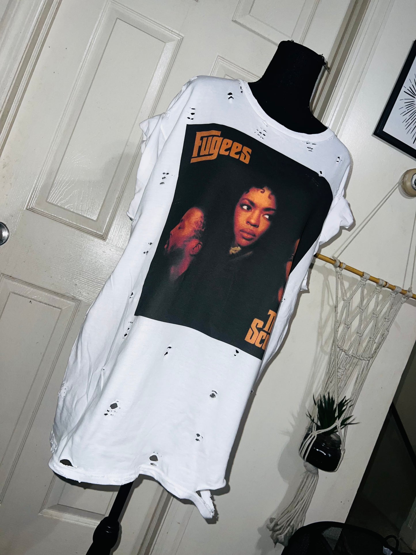 Fugees Oversized Distressed Tee