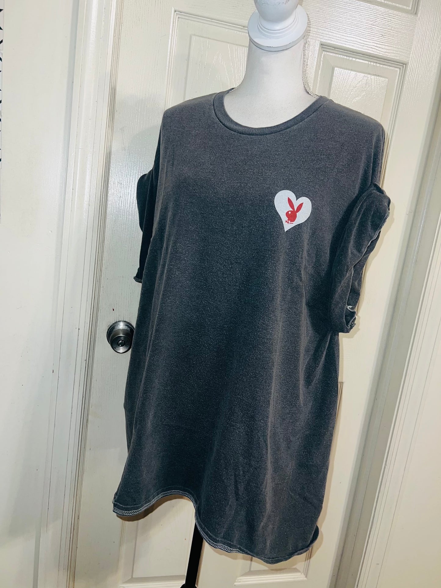 Playboy Double Sided Oversized Distressed Tee