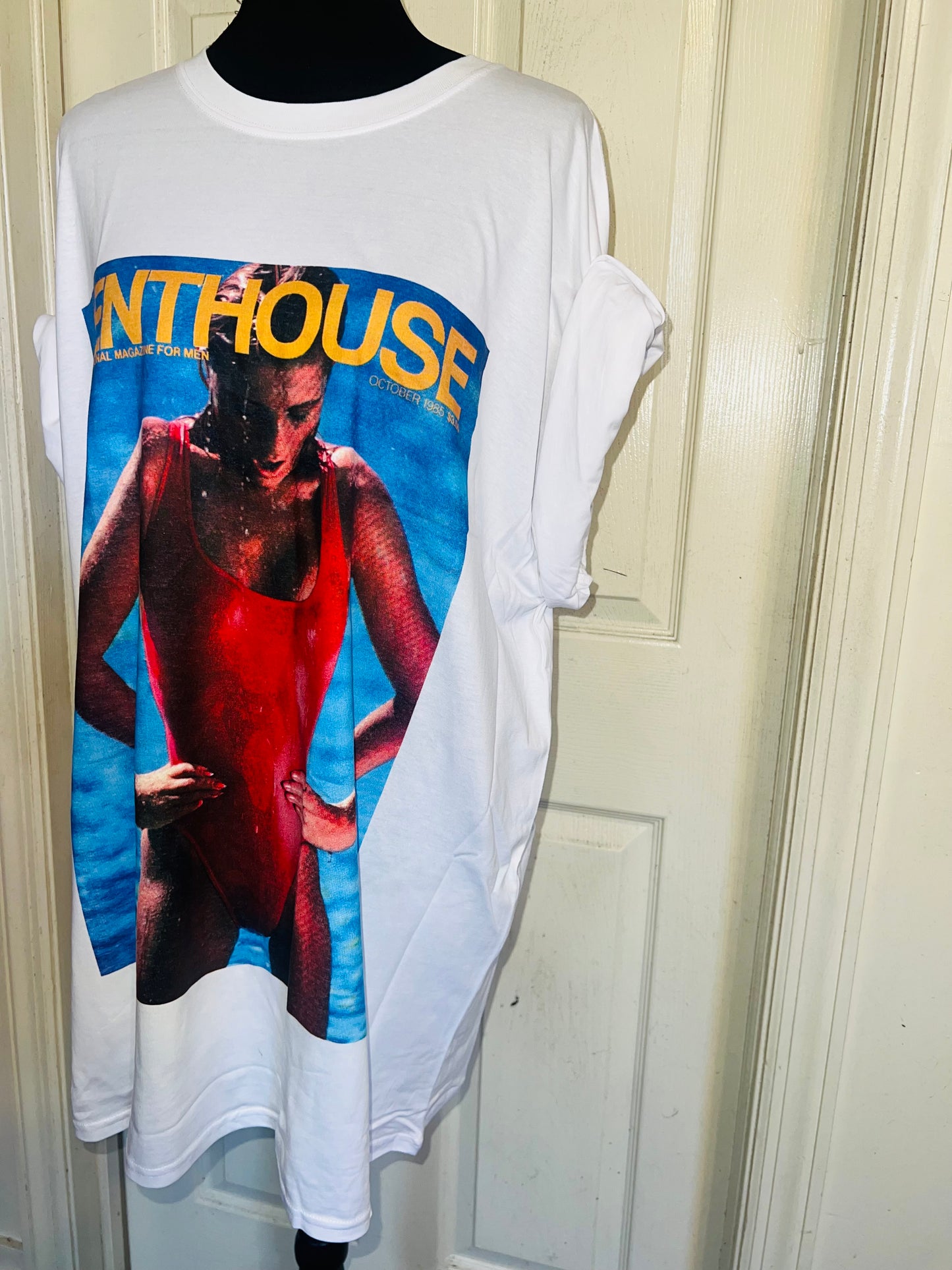 Penthouse Oversized Distressed Tee