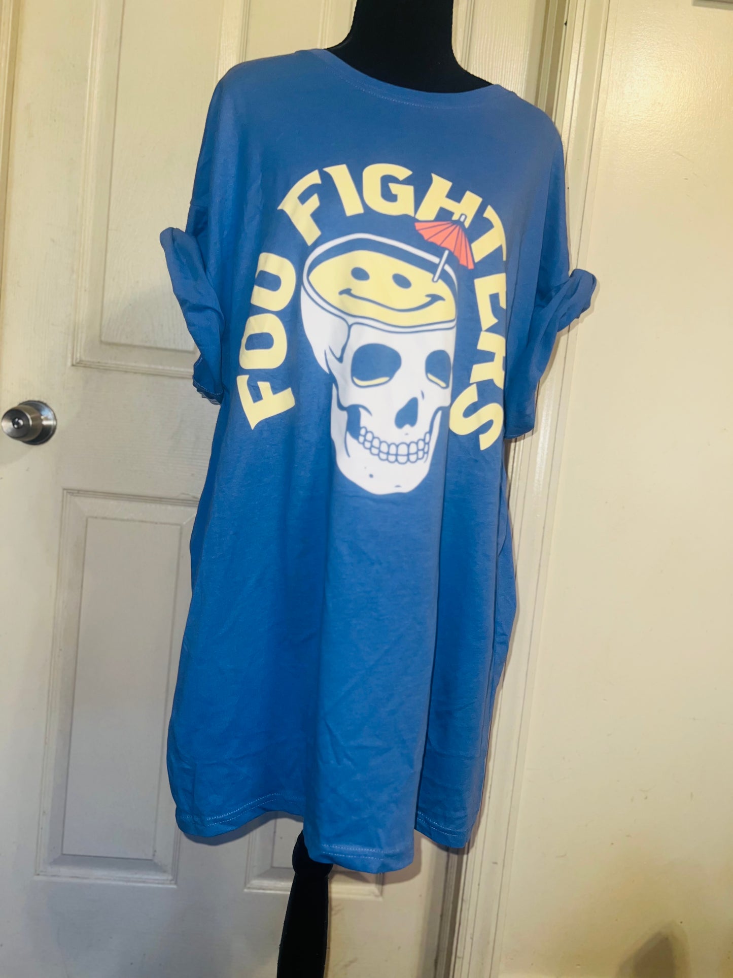 Foo Fighters Oversized Distressed Tee