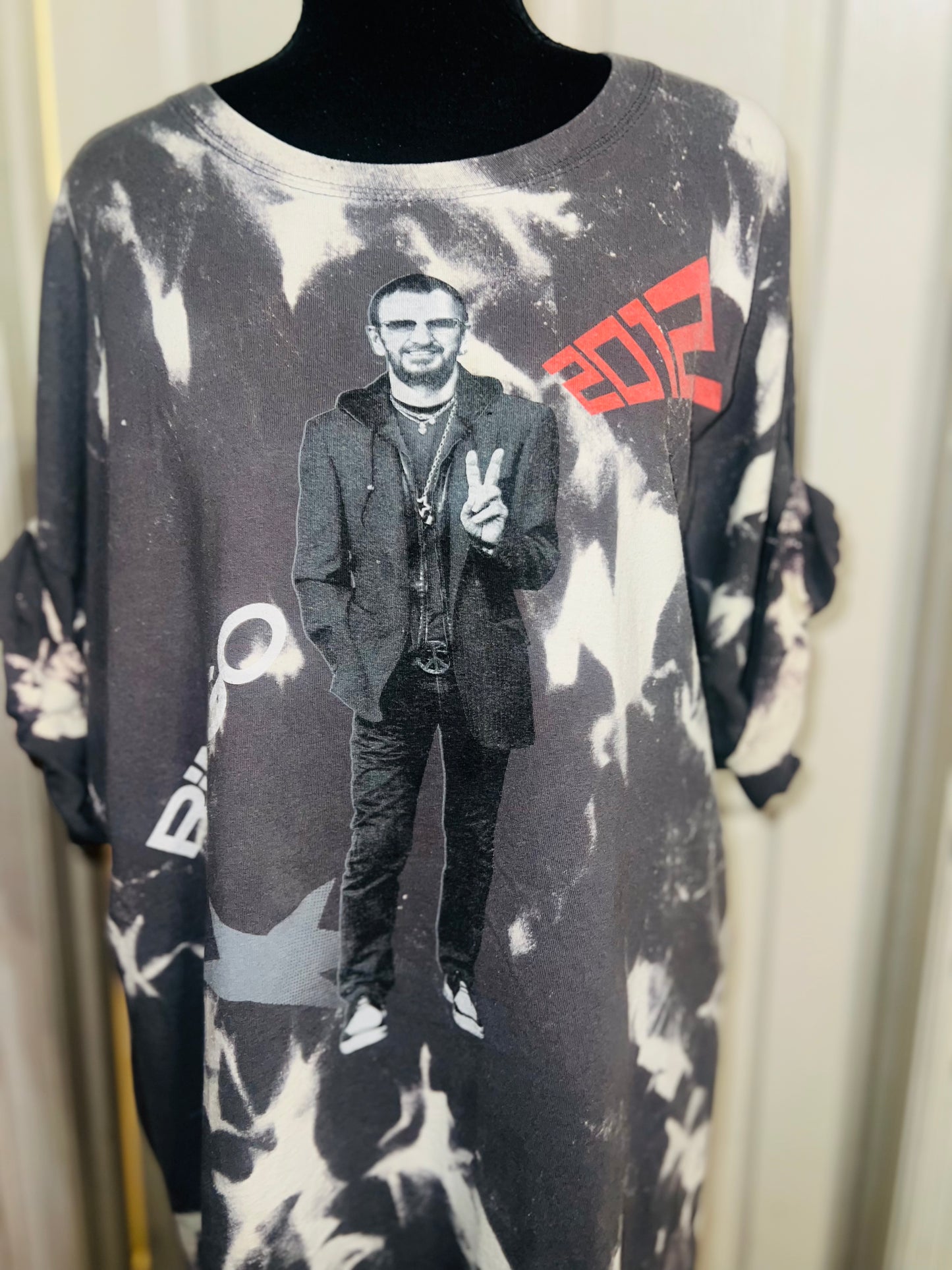 Bleached Ringo Starr Vintage Double Sided Tee