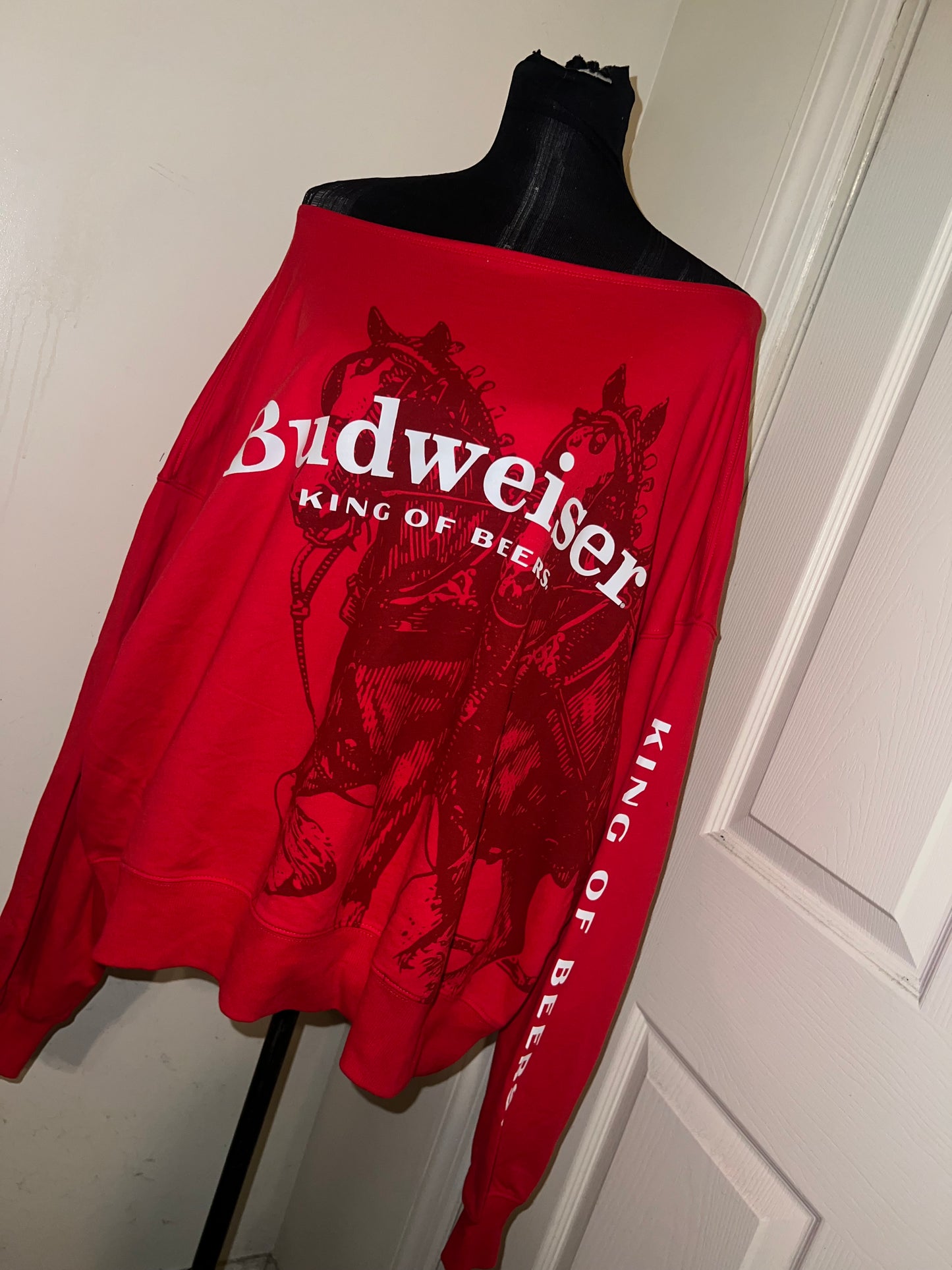 Budweiser Oversized Distressed OFTS Sweatshirt