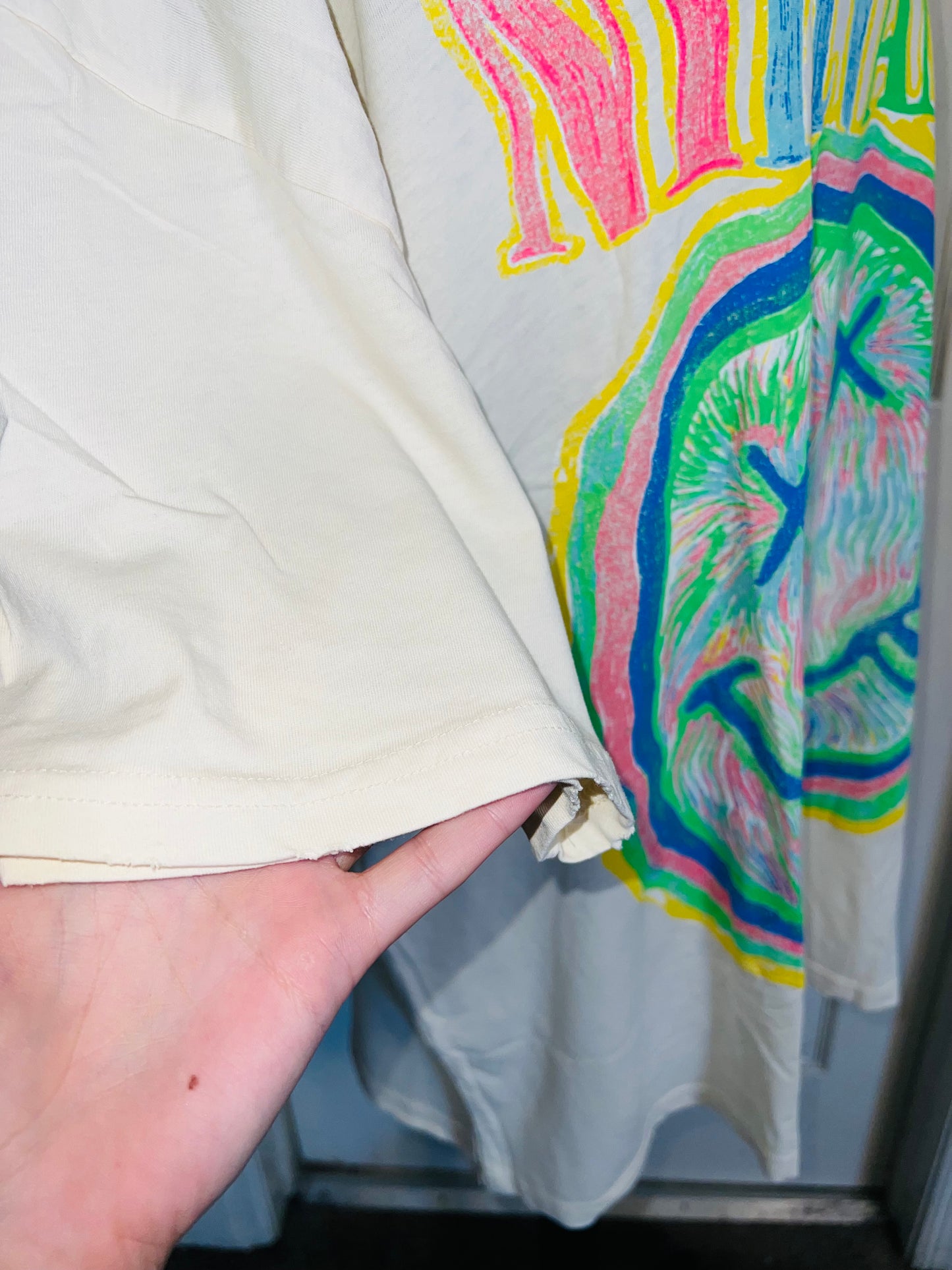 Nirvana Oversized Distressed Tee