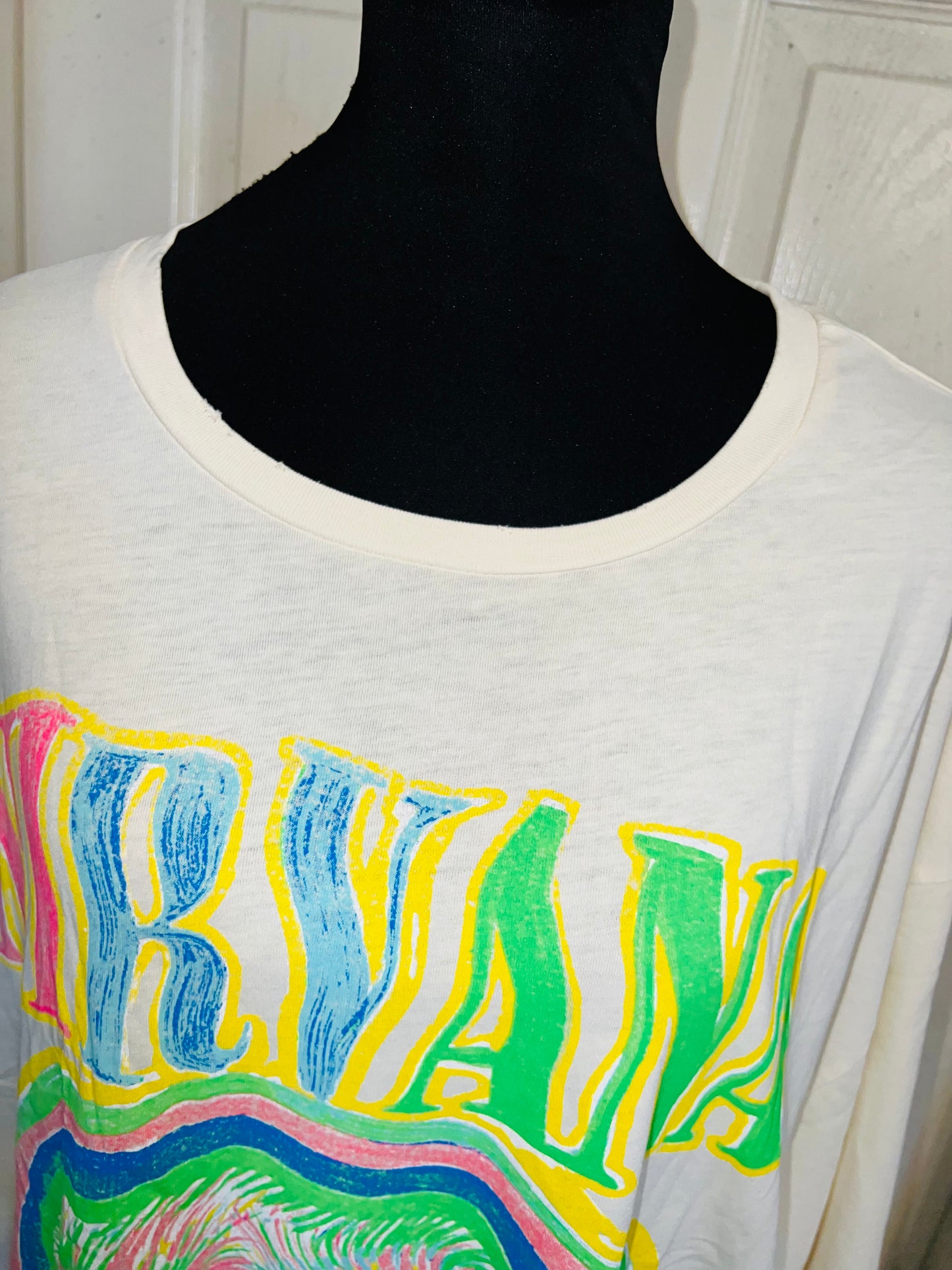 Nirvana Oversized Distressed Tee
