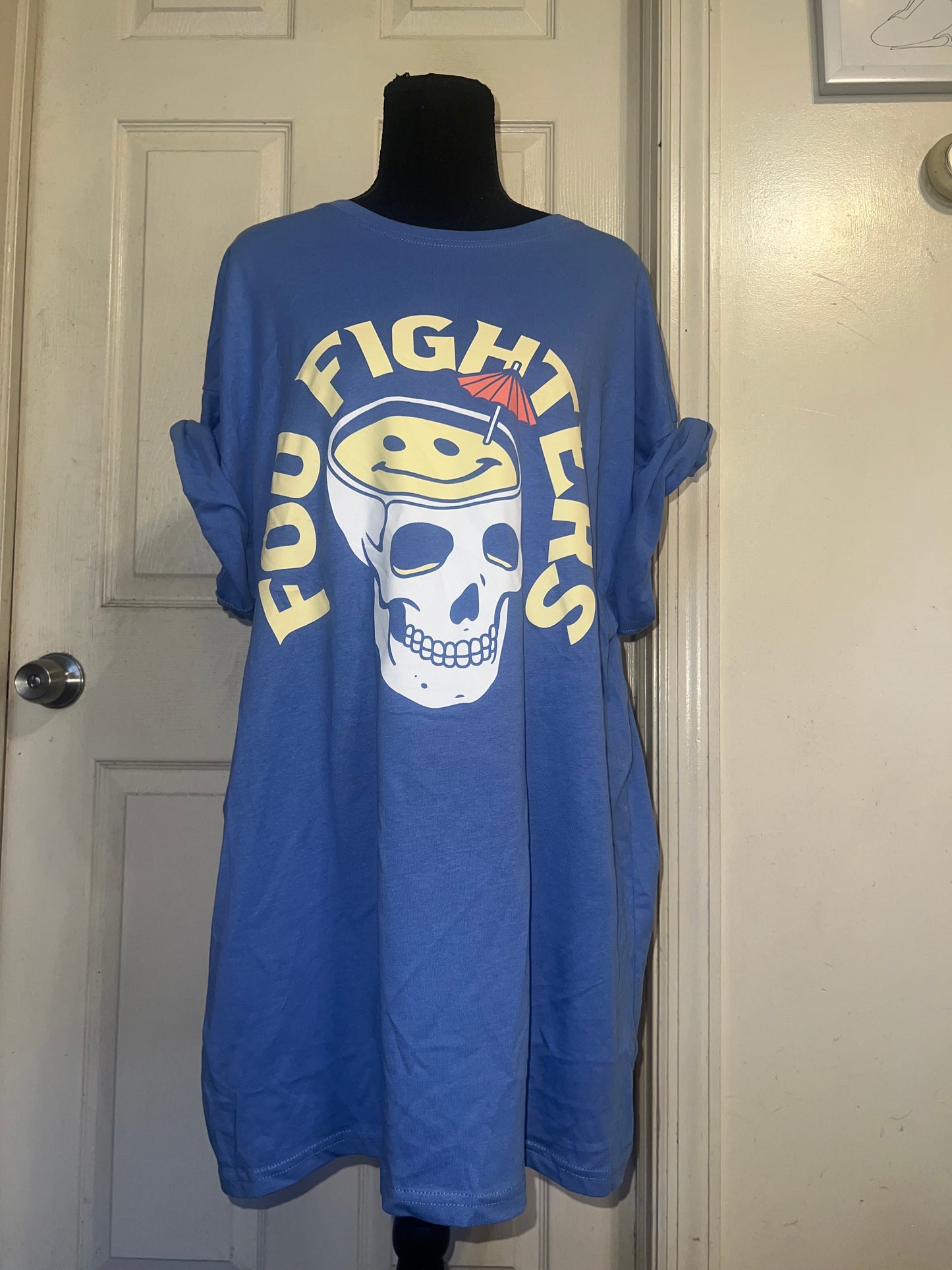 Foo Fighters Oversized Distressed Tee
