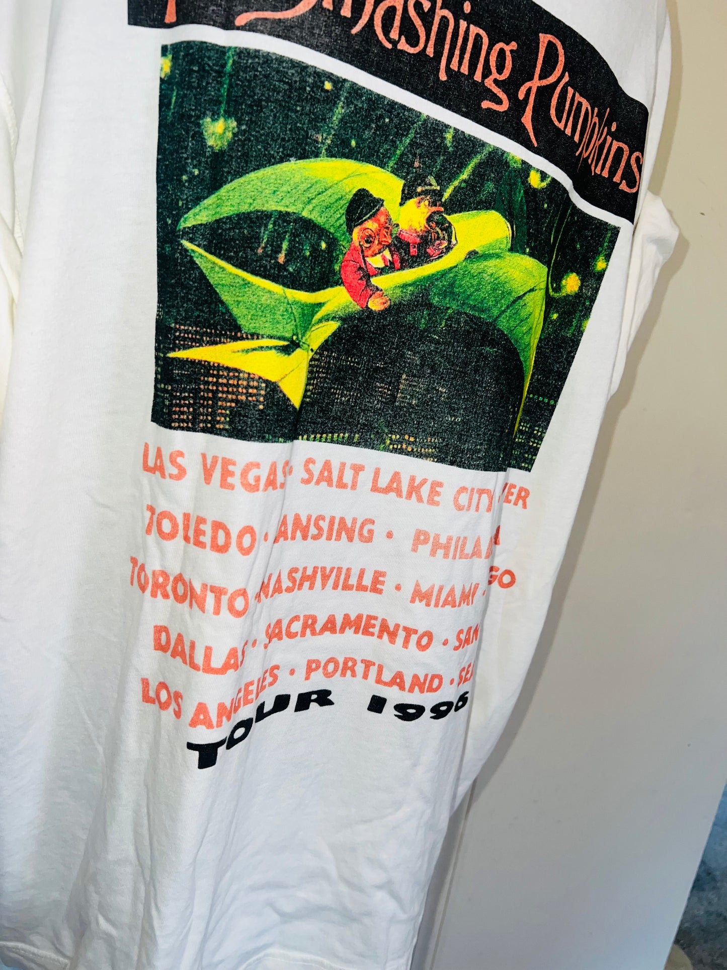 The Smashing Pumpkins Double Sided Oversized Distressed Tee