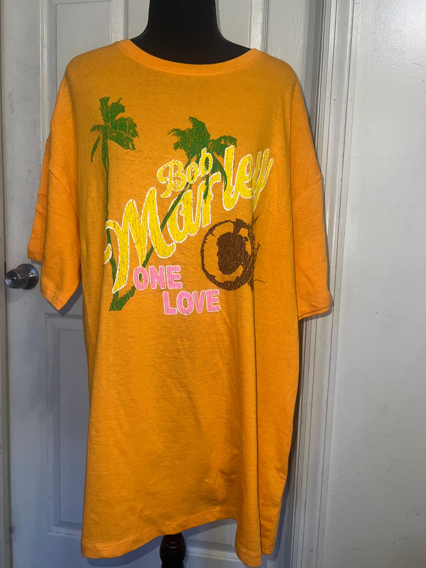 Bob Marley Oversized Distressed Tee