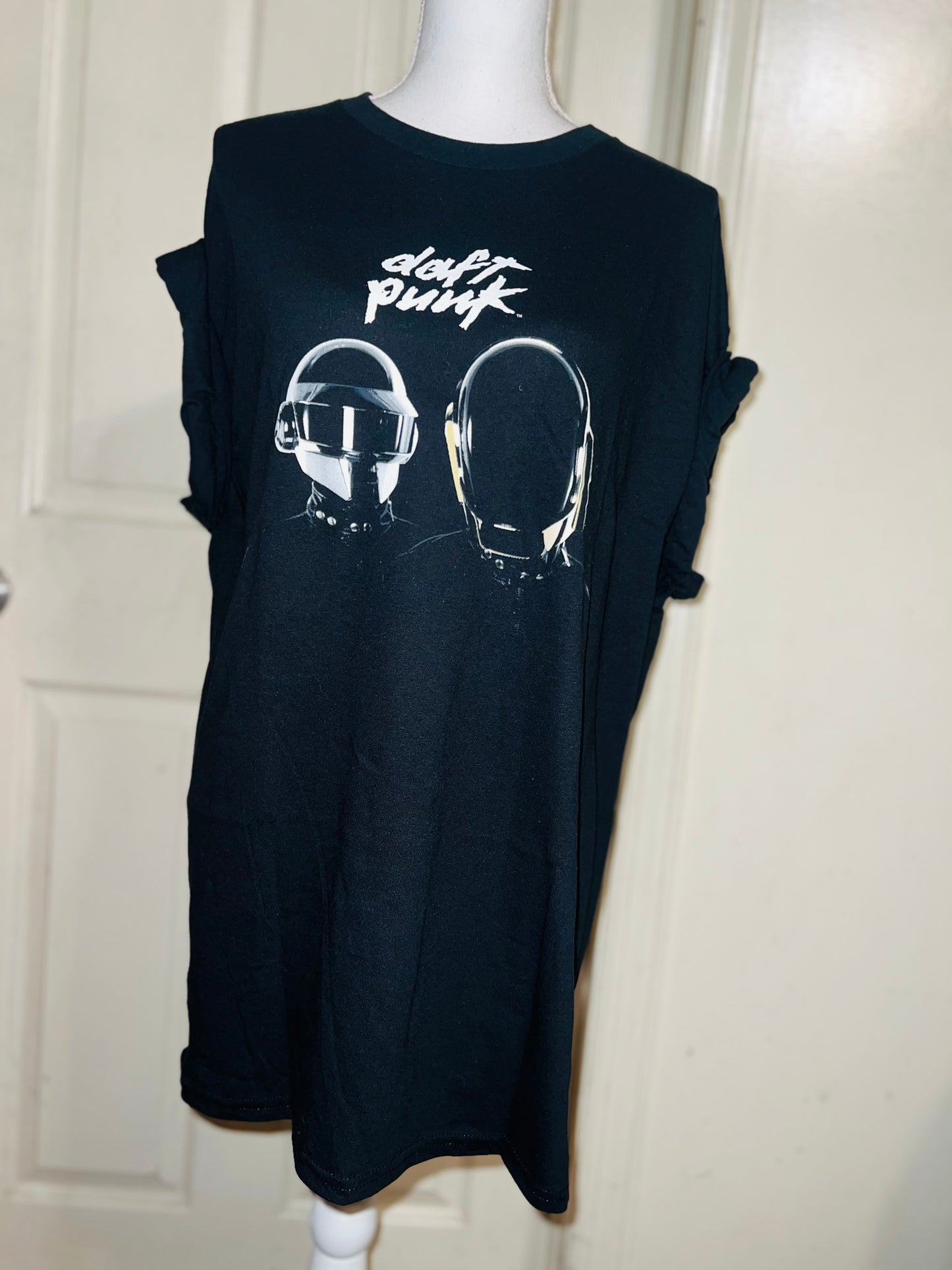 Daft Punk Oversized Distressed Tee