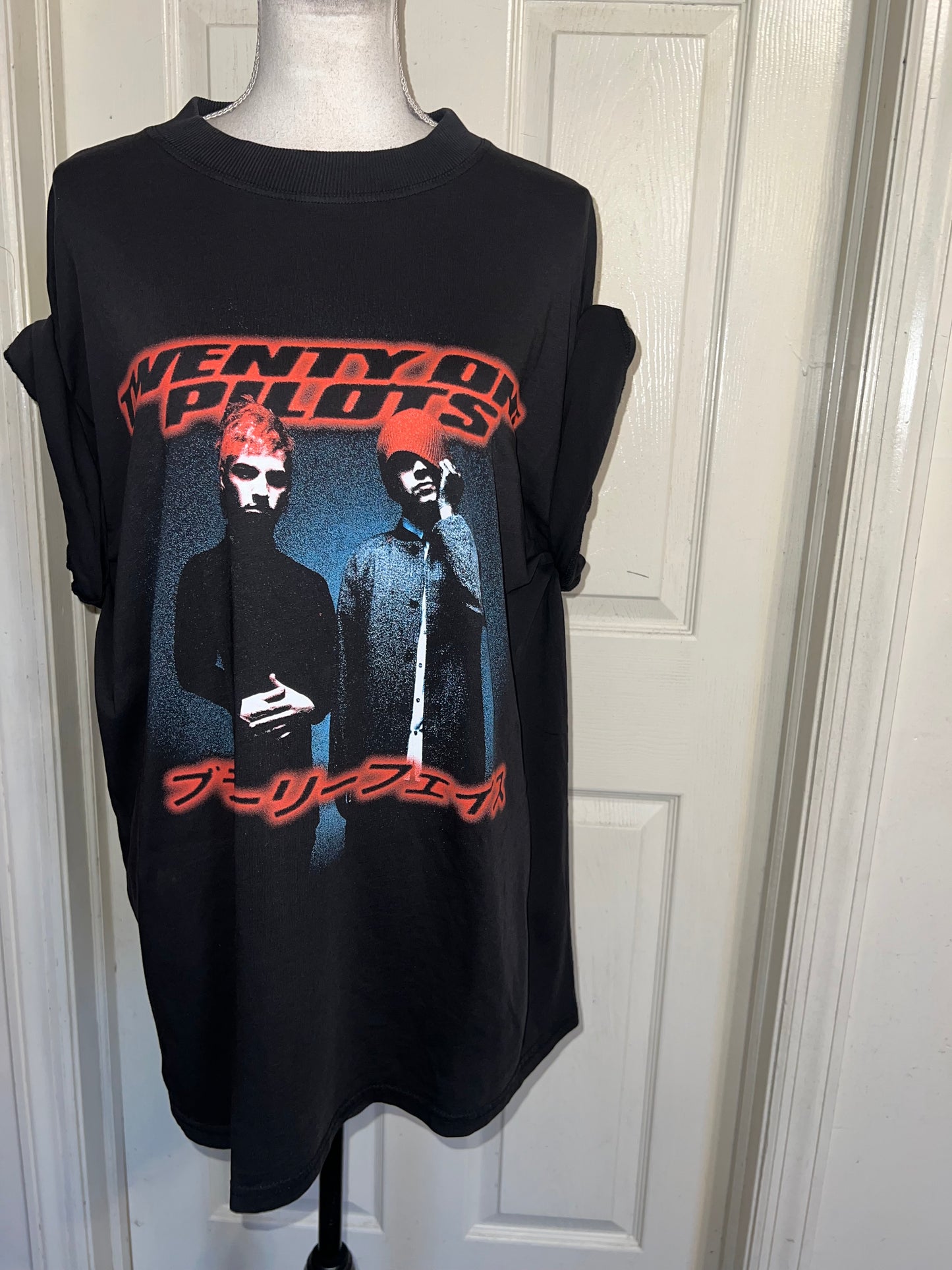 Twenty One Pilots Oversized Distressed Tee
