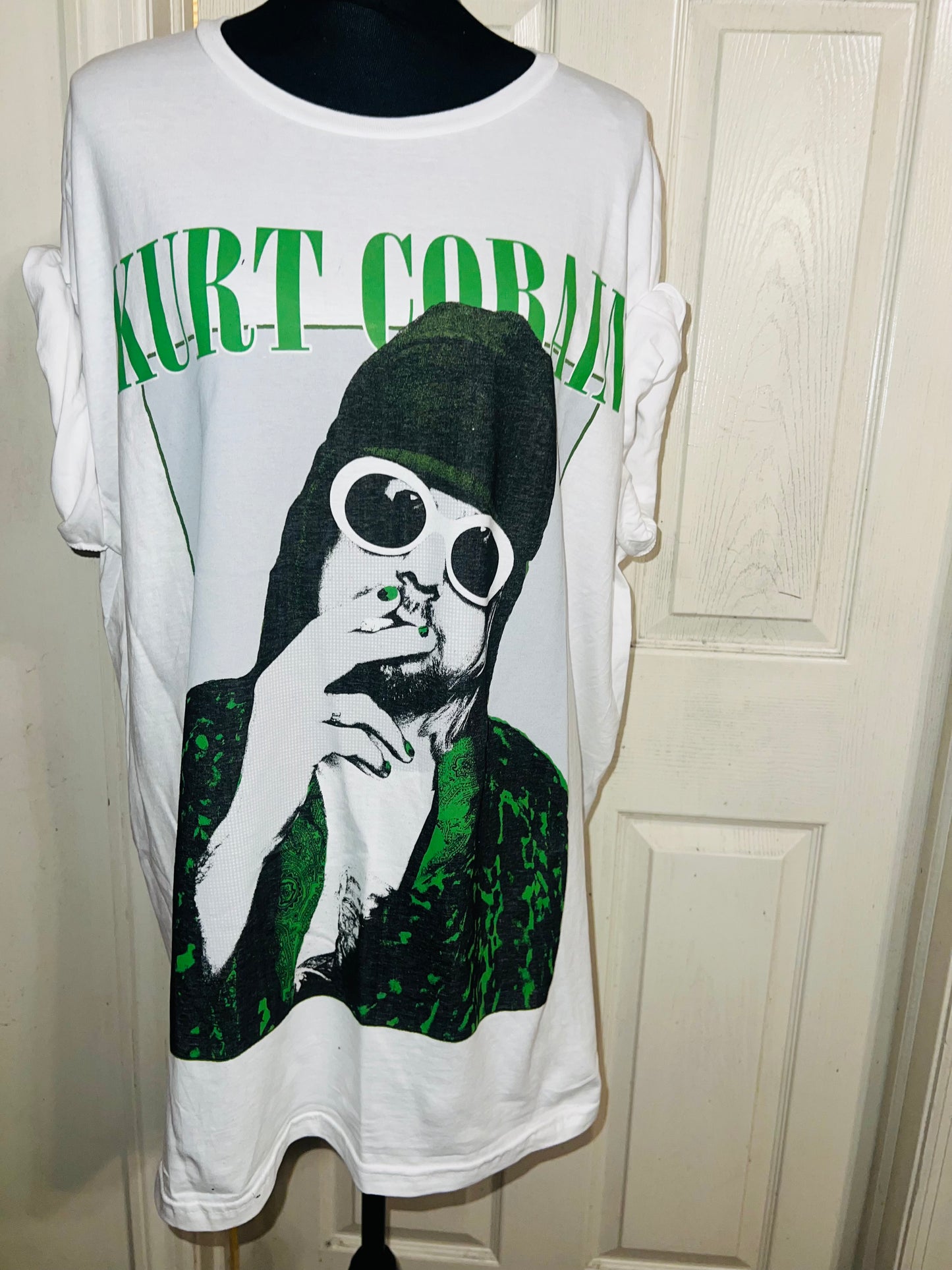 Kurt Cobain Oversized Distressed Tee