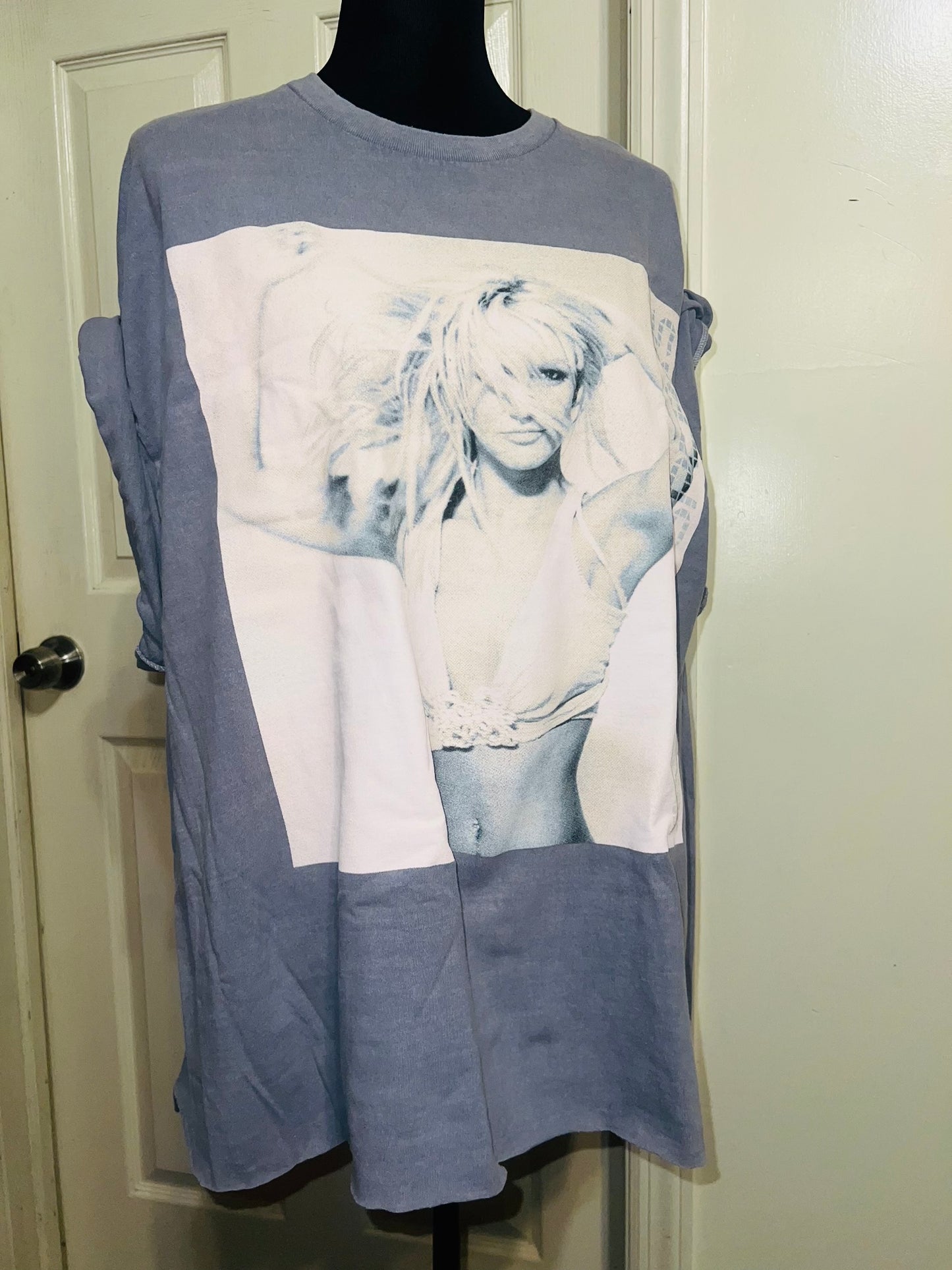 Britney Spears Oversized Distressed Tee