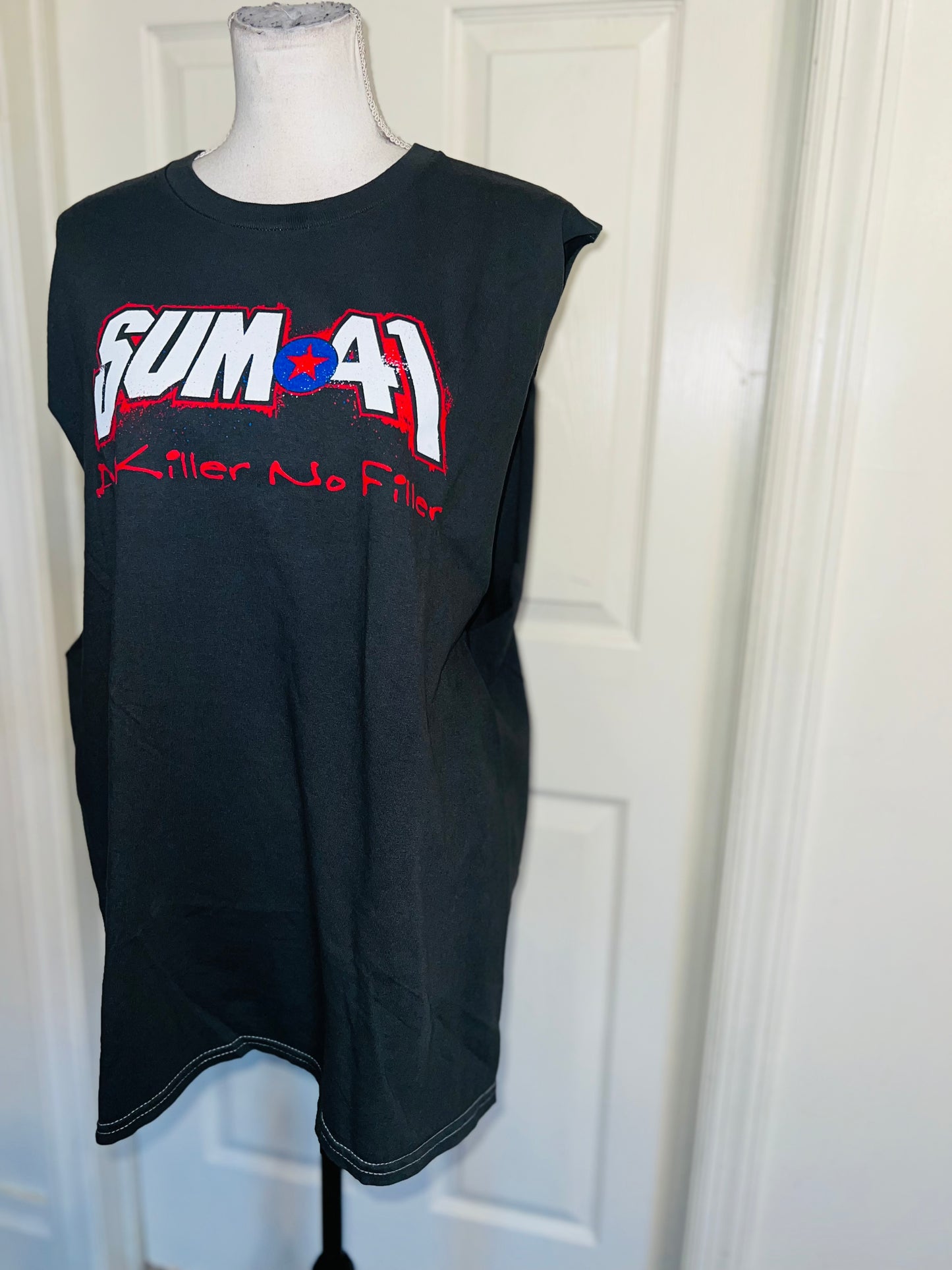 Sum 41 Double Sided Oversized Distressed Tank