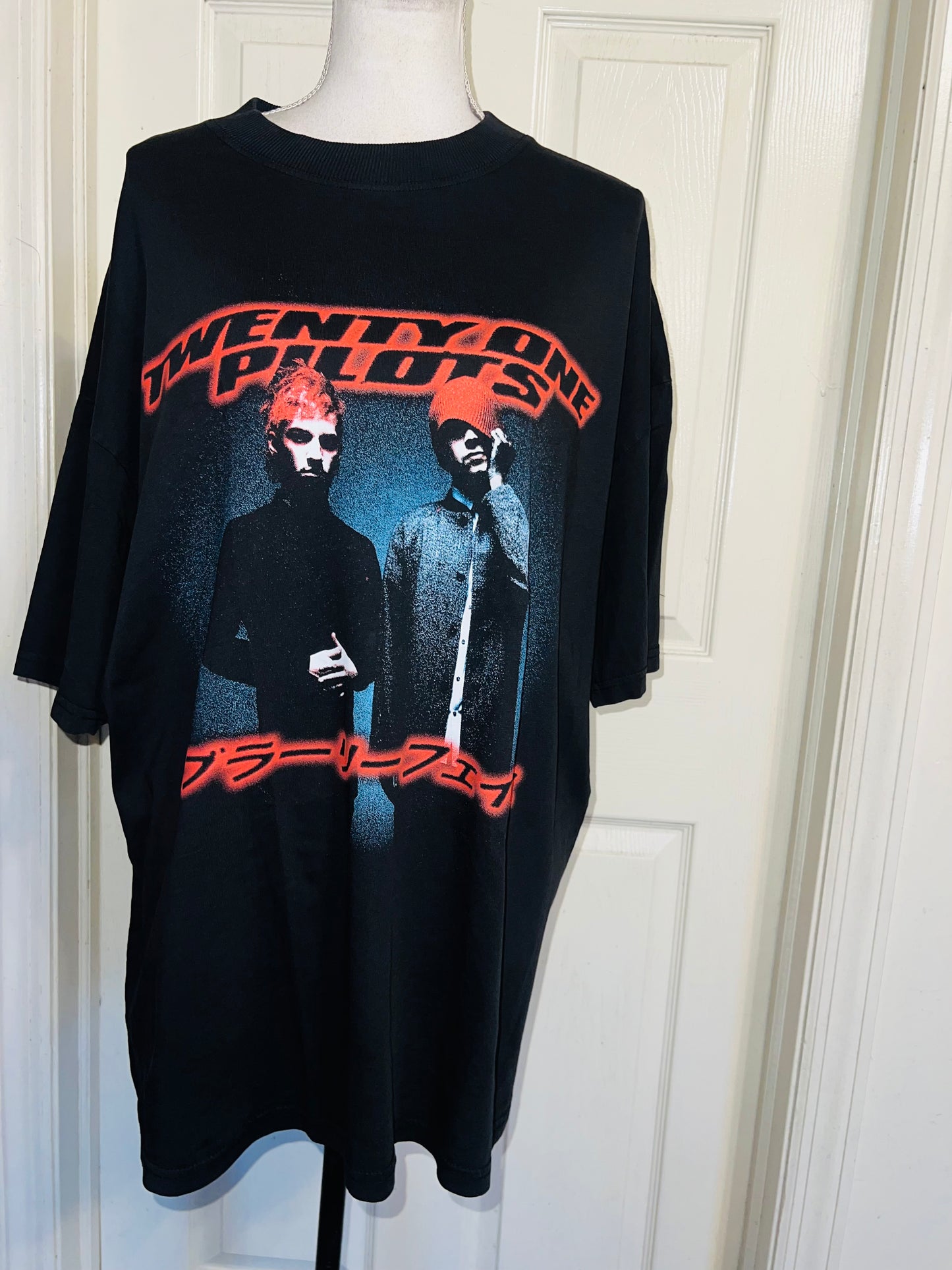 Twenty One Pilots Oversized Distressed Tee