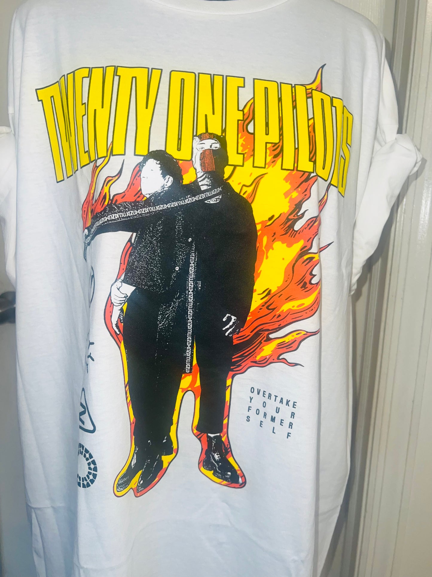 Twenty One Pilots Oversized Distressed Tee