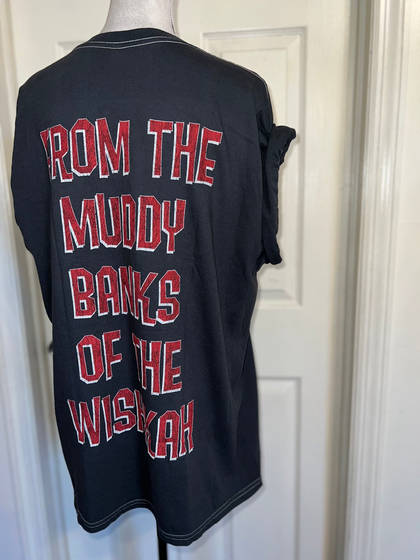 Nirvana Double Sided Oversized Distressed Tee