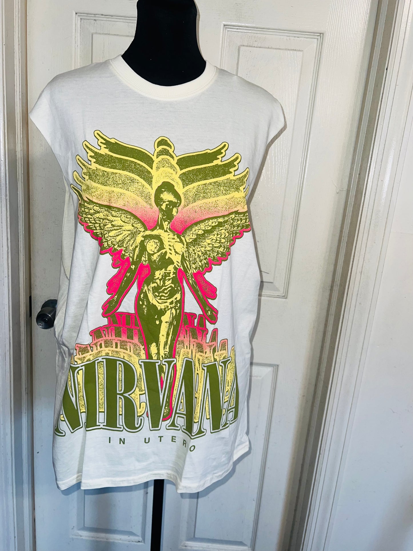 Nirvana Oversized Distressed Tank
