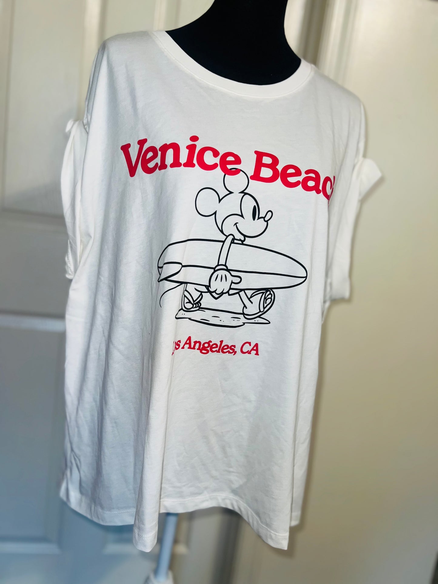 Mickey Mouse Oversized Distressed Tee