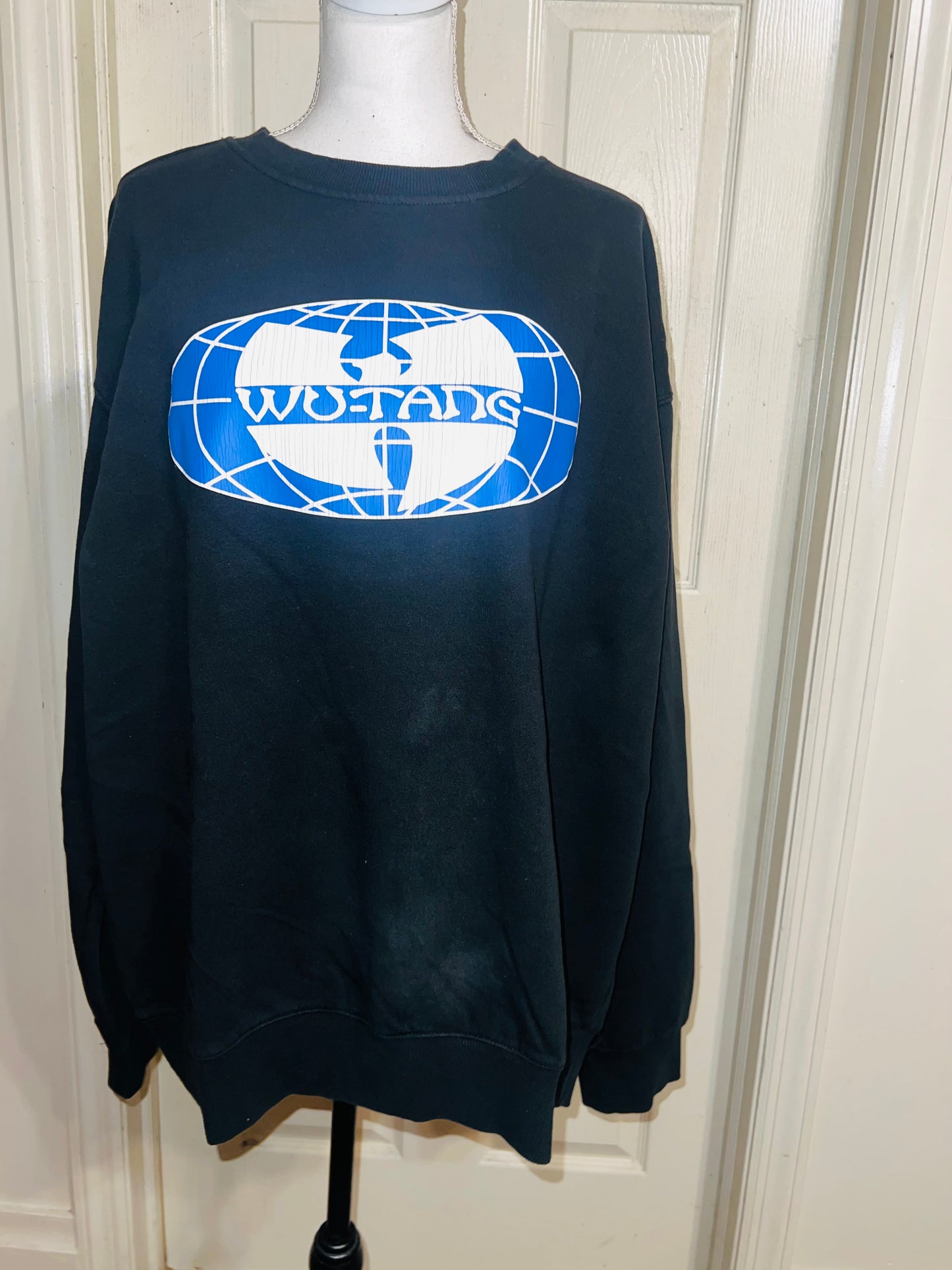 Wu-Tang Clan Oversized Distressed Sweatshirt