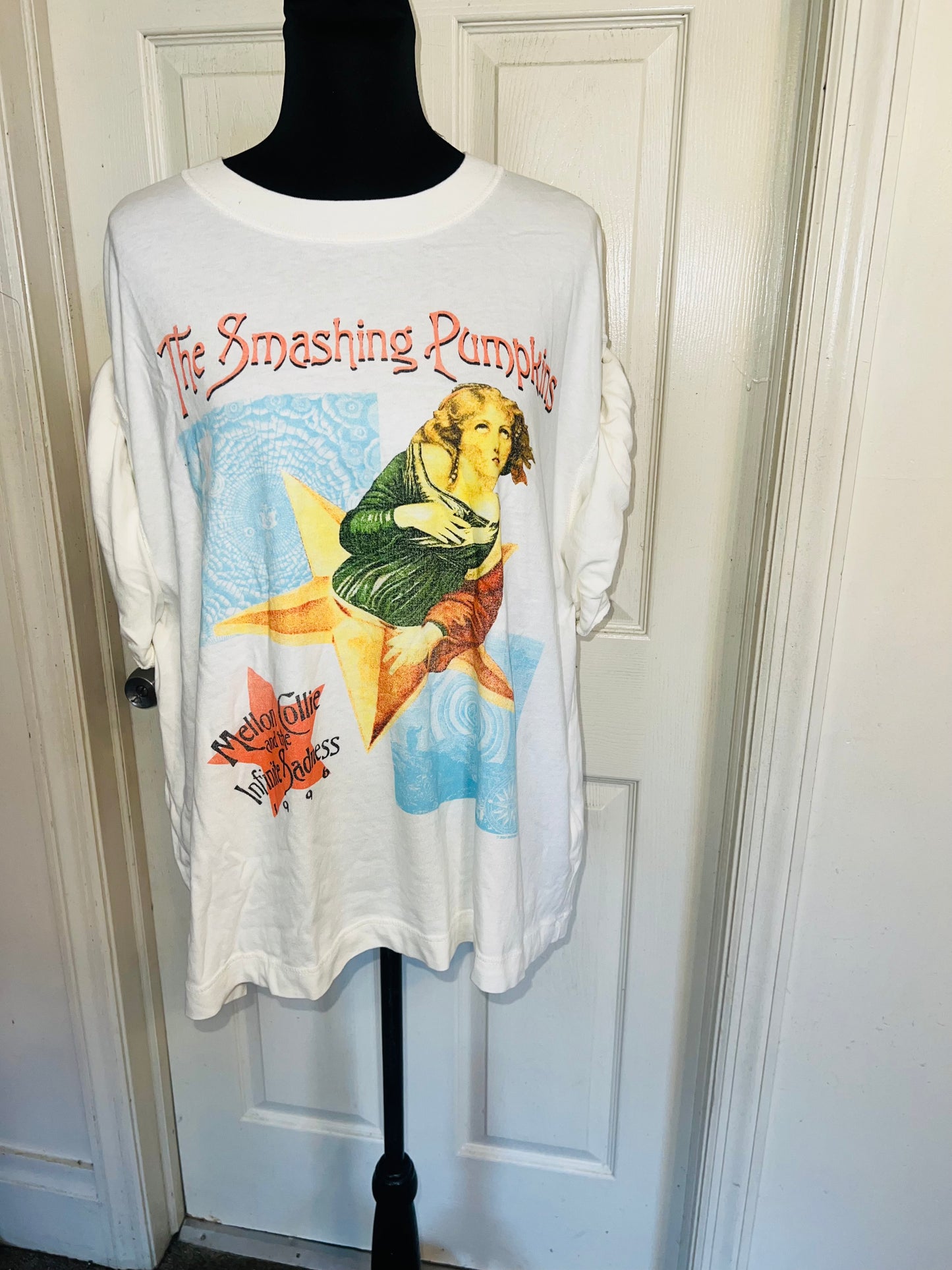 The Smashing Pumpkins Double Sided Oversized Distressed Tee
