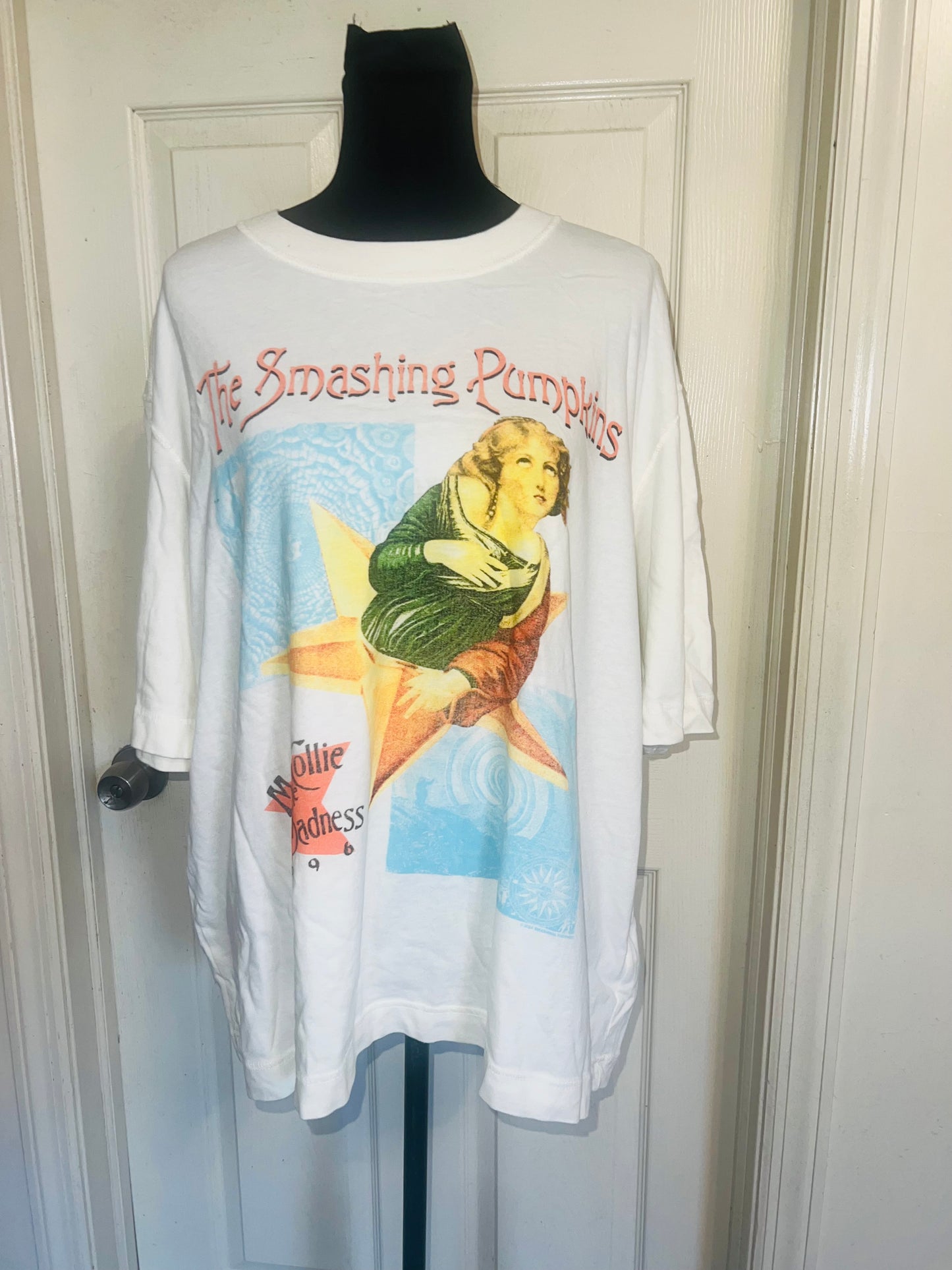 The Smashing Pumpkins Double Sided Oversized Distressed Tee