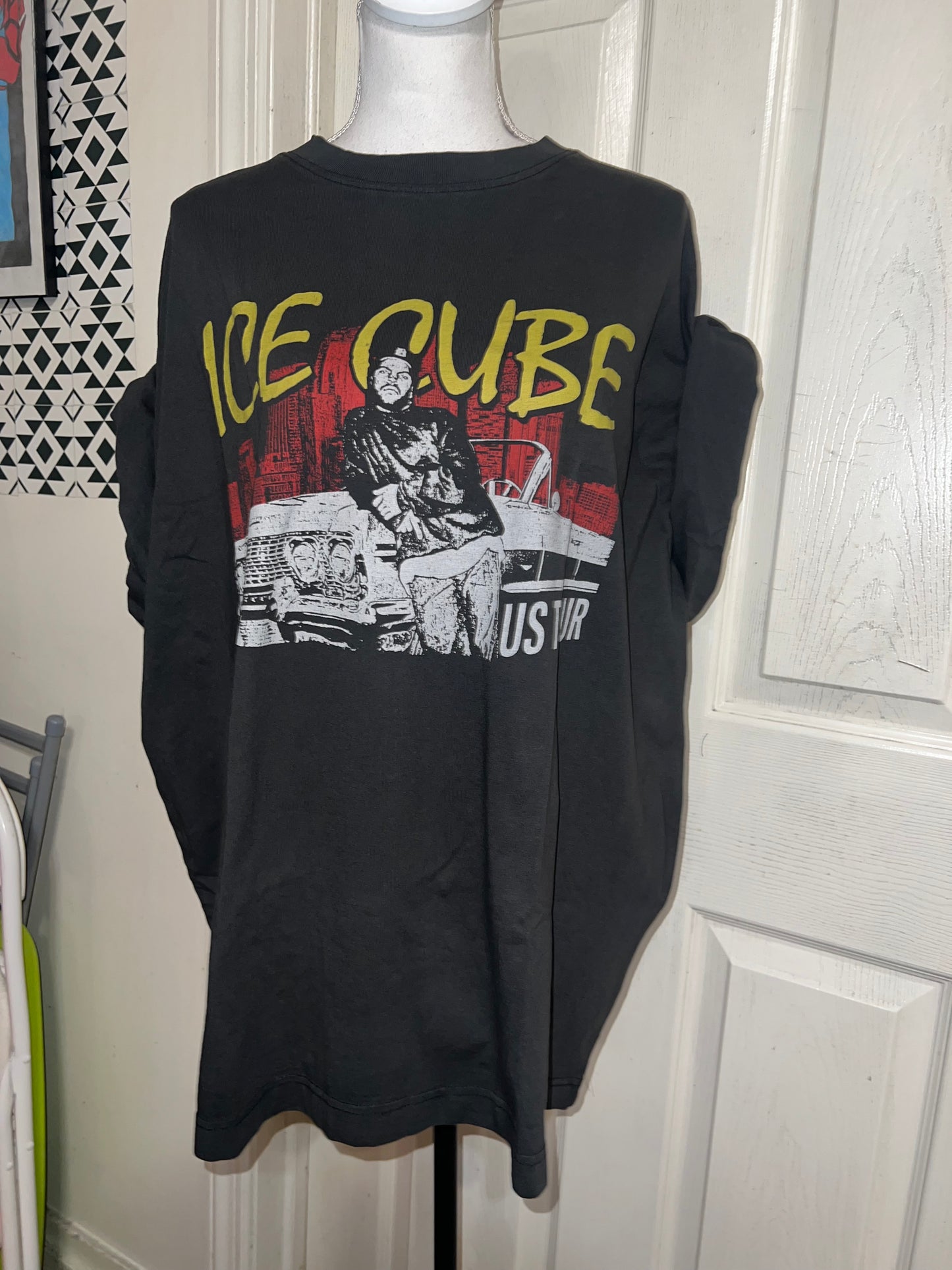 Ice Cube Double Sided Oversized Distressed Tee